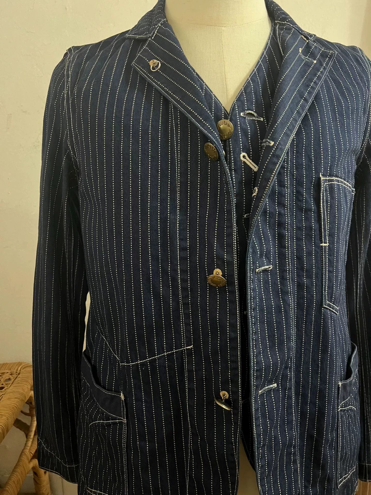 Freewheelers Freewheelers Discharge Print Coat & Vest Set Size US M / EU 48-50 / 2 - 4 Thumbnail