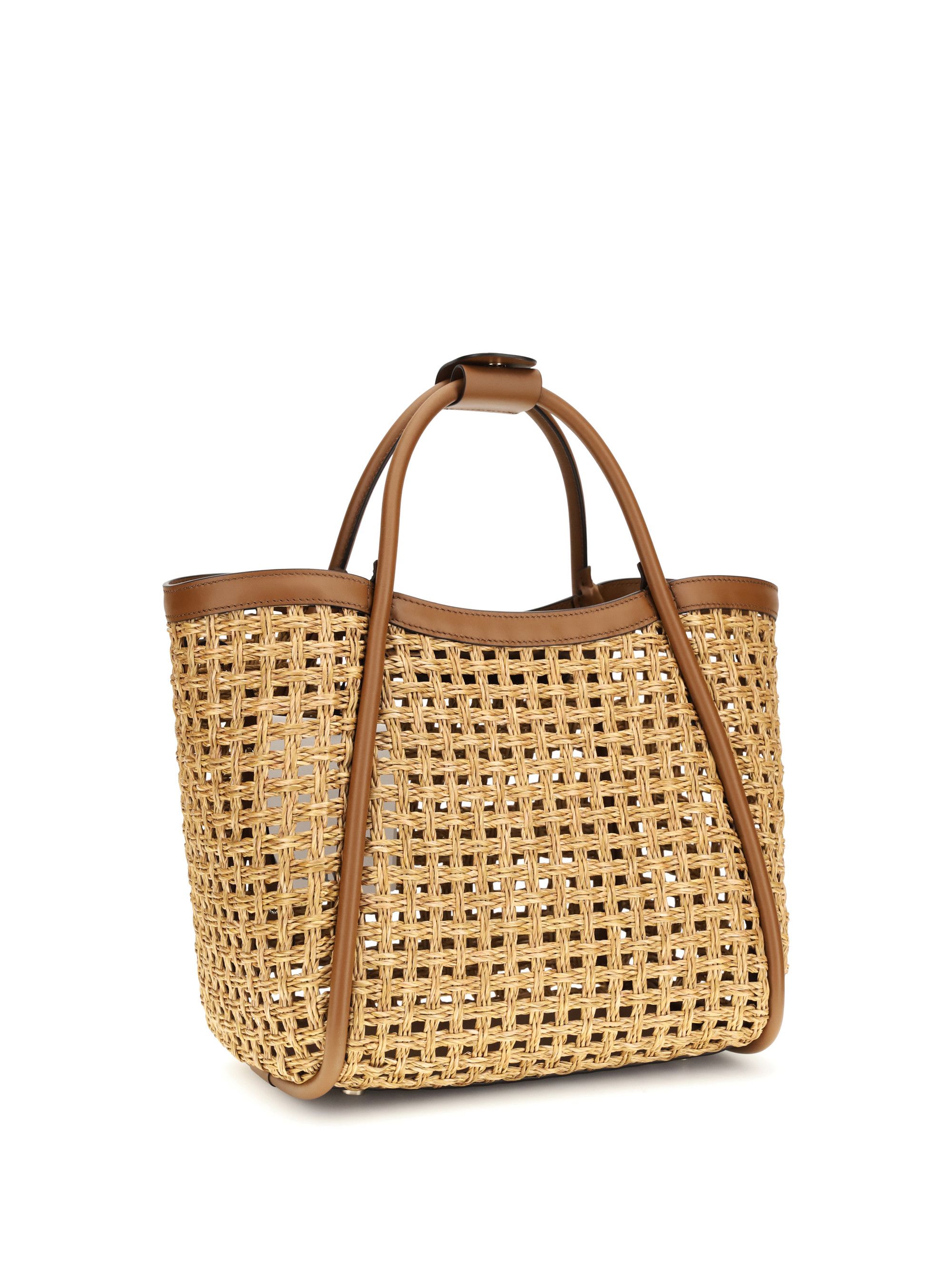 Max Mara Raffia Marine Tote Bag Size ONE SIZE - 3 Thumbnail