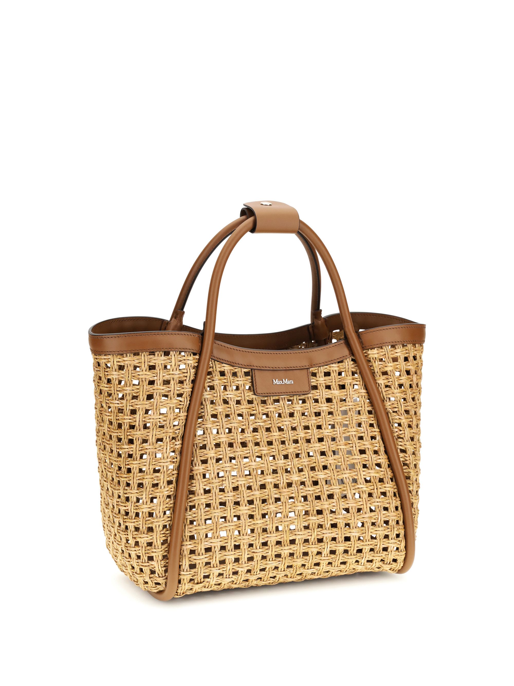 Max Mara Raffia Marine Tote Bag Size ONE SIZE - 2 Thumbnail