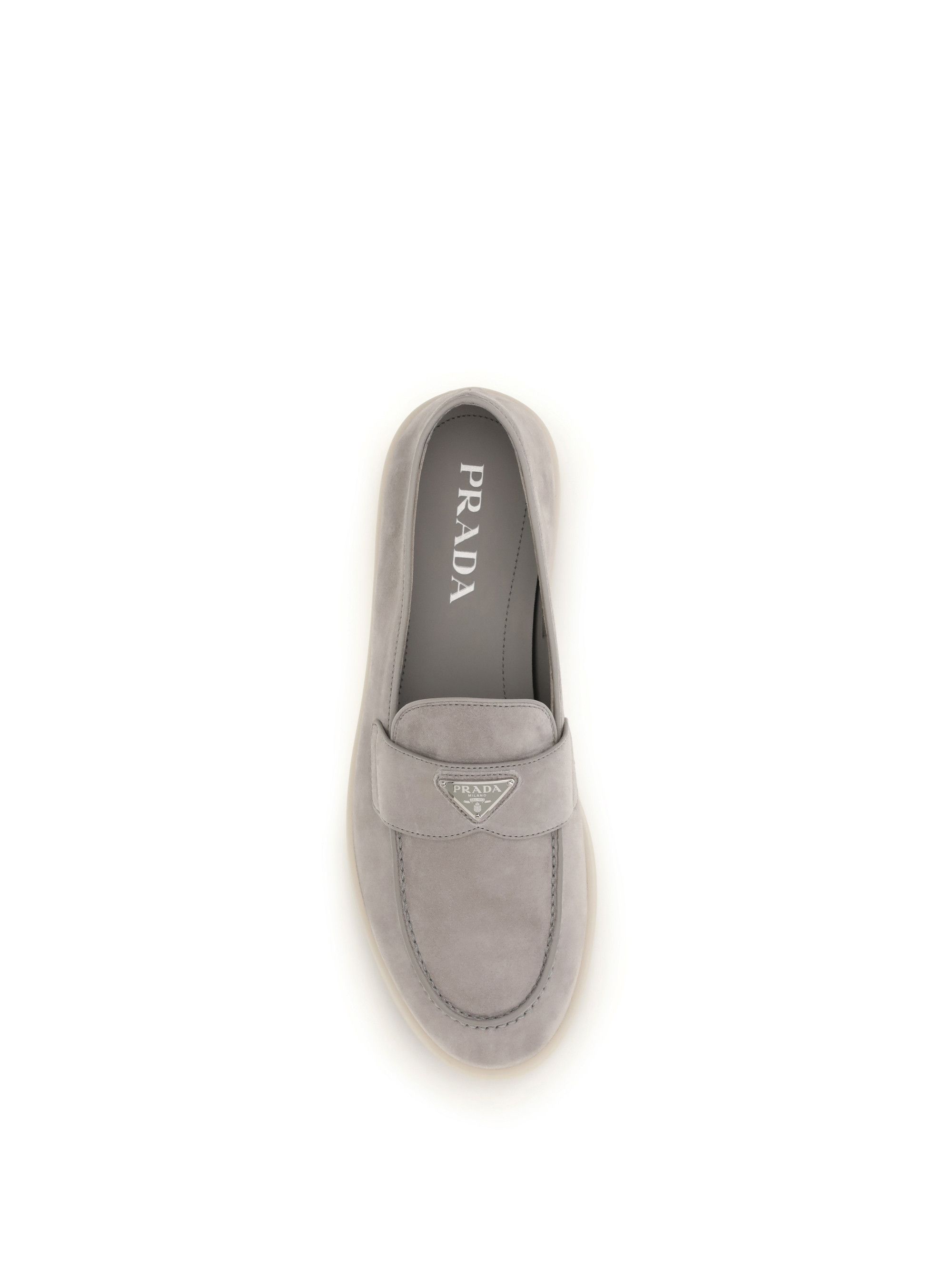 Prada Suede Loafers Size US 11 / EU 44 - 4 Thumbnail