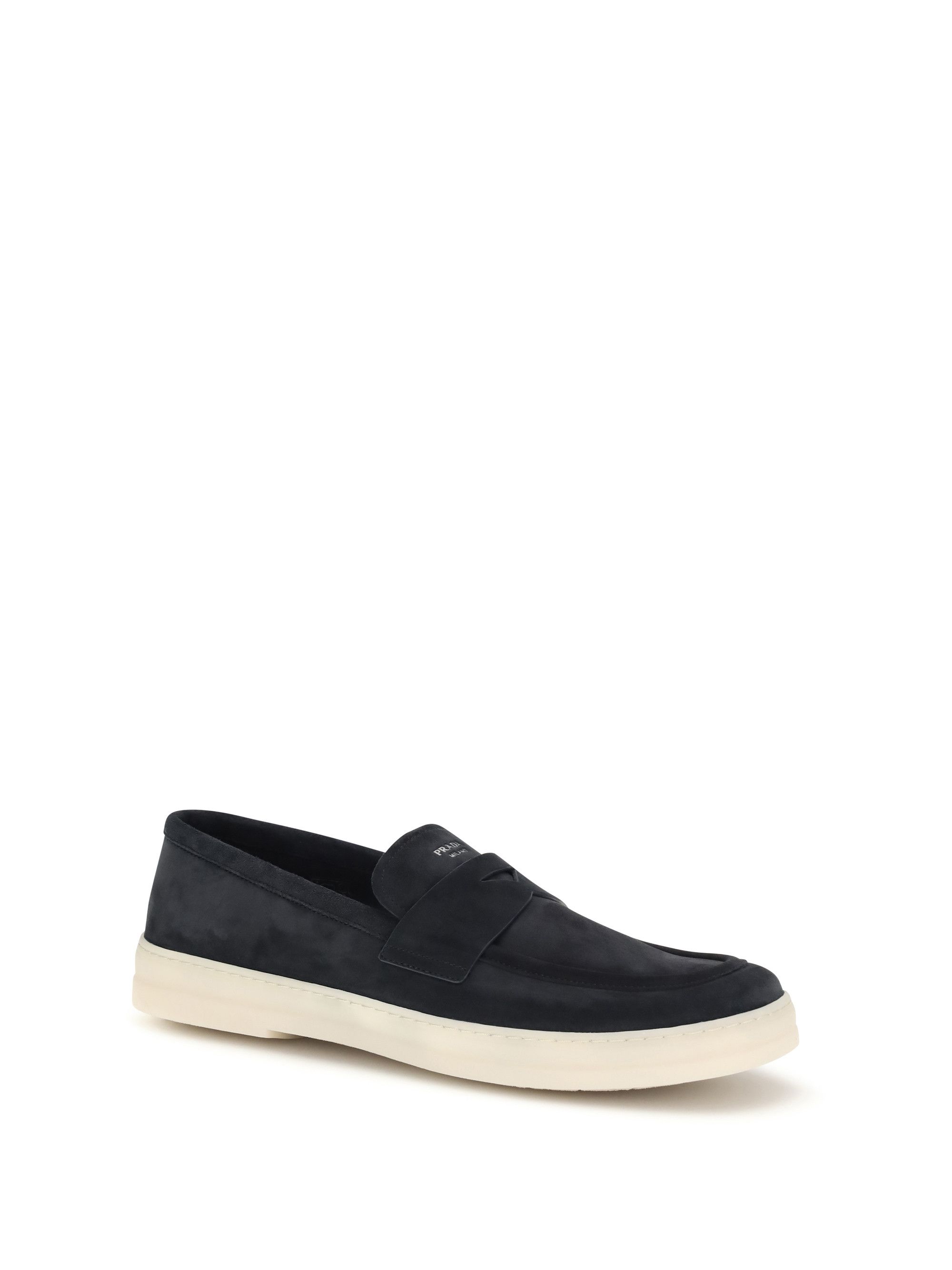 Prada Suede Loafers Size US 12 / EU 45 - 2 Thumbnail