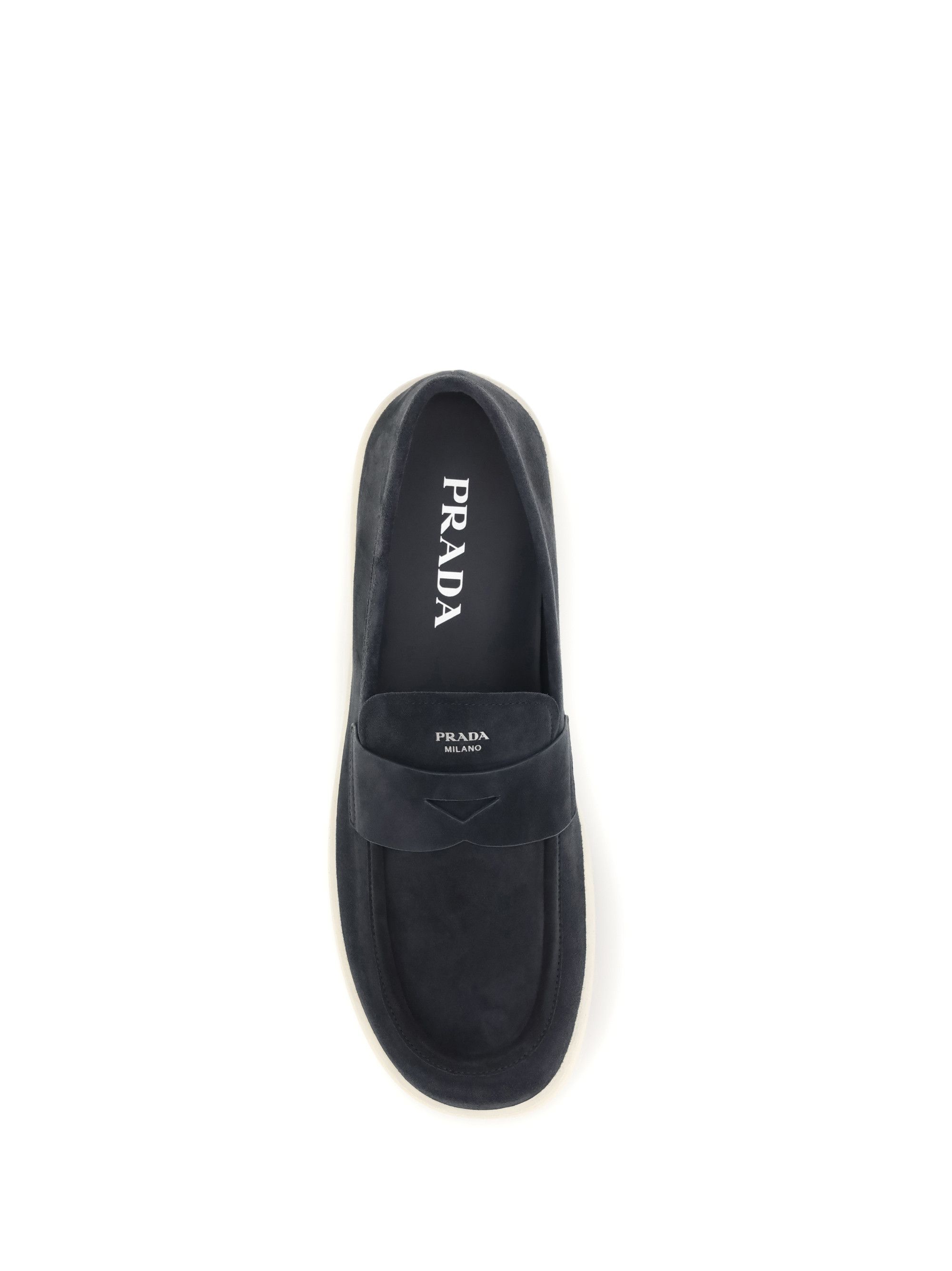 Prada Suede Loafers Size US 7.5 / EU 40-41 - 4 Thumbnail