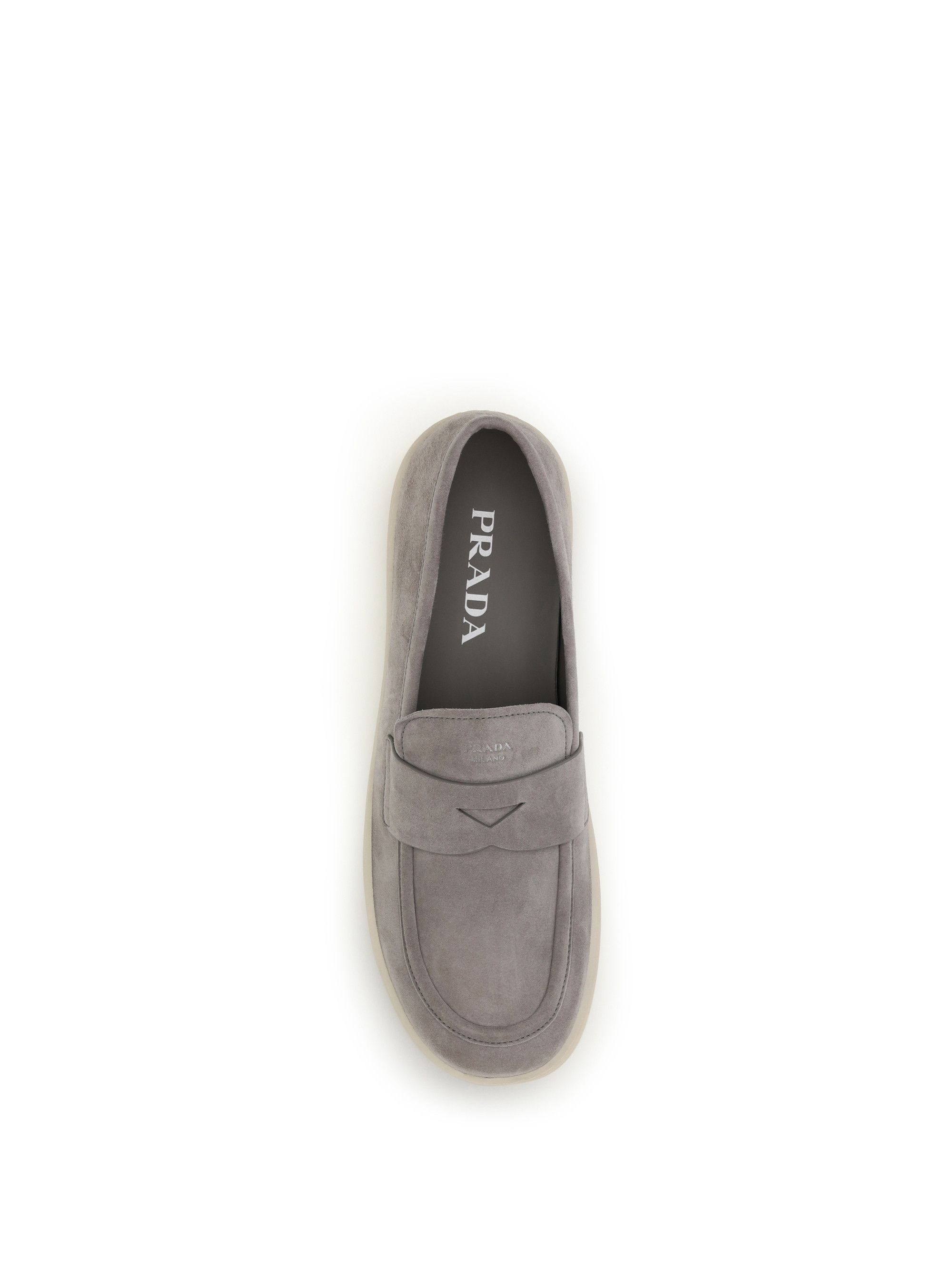 Prada Suede Loafers Size US 12 / EU 45 - 4 Thumbnail
