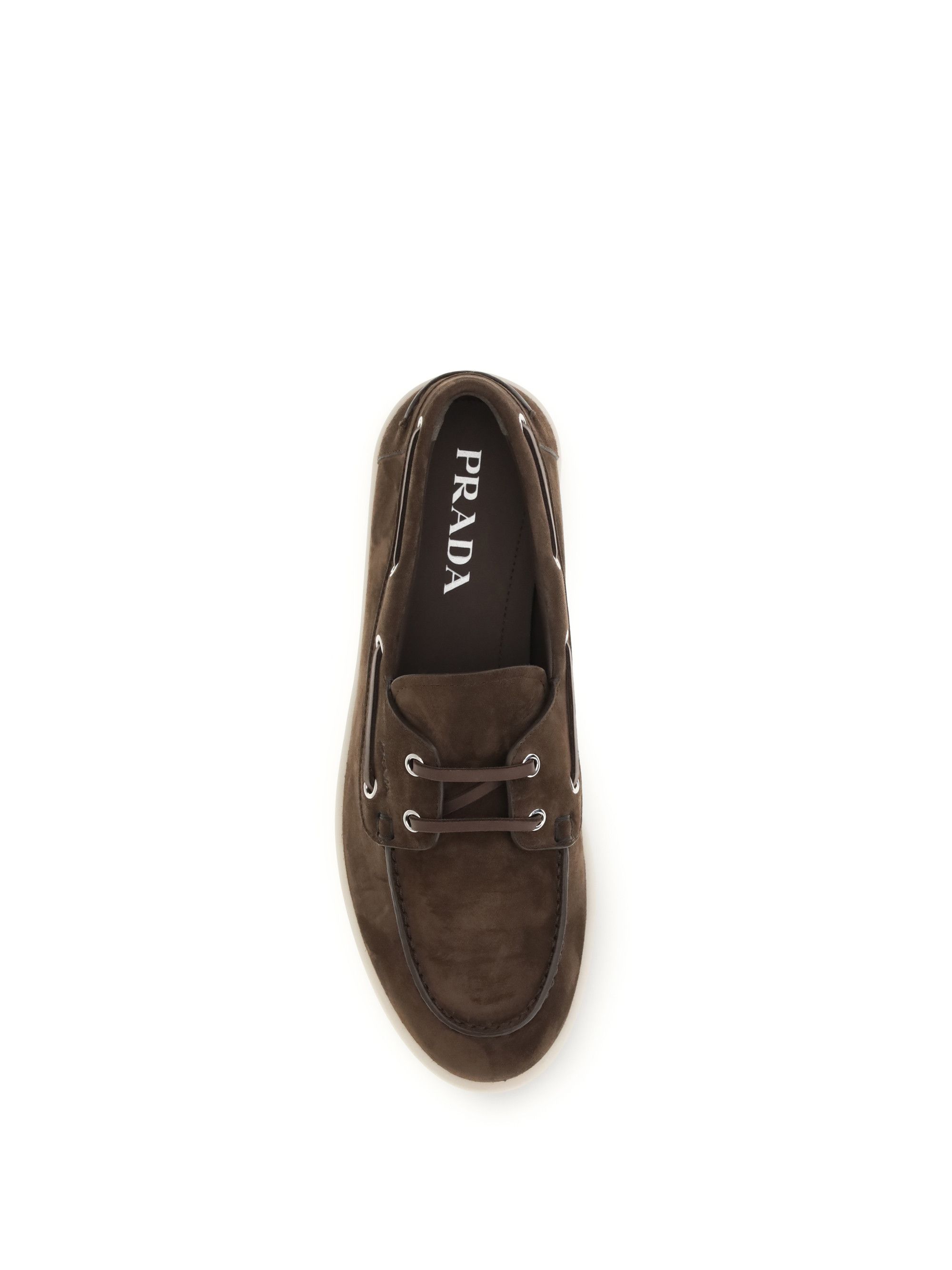 Prada Suede boat Loafers Size US 6 / EU 39 - 4 Thumbnail