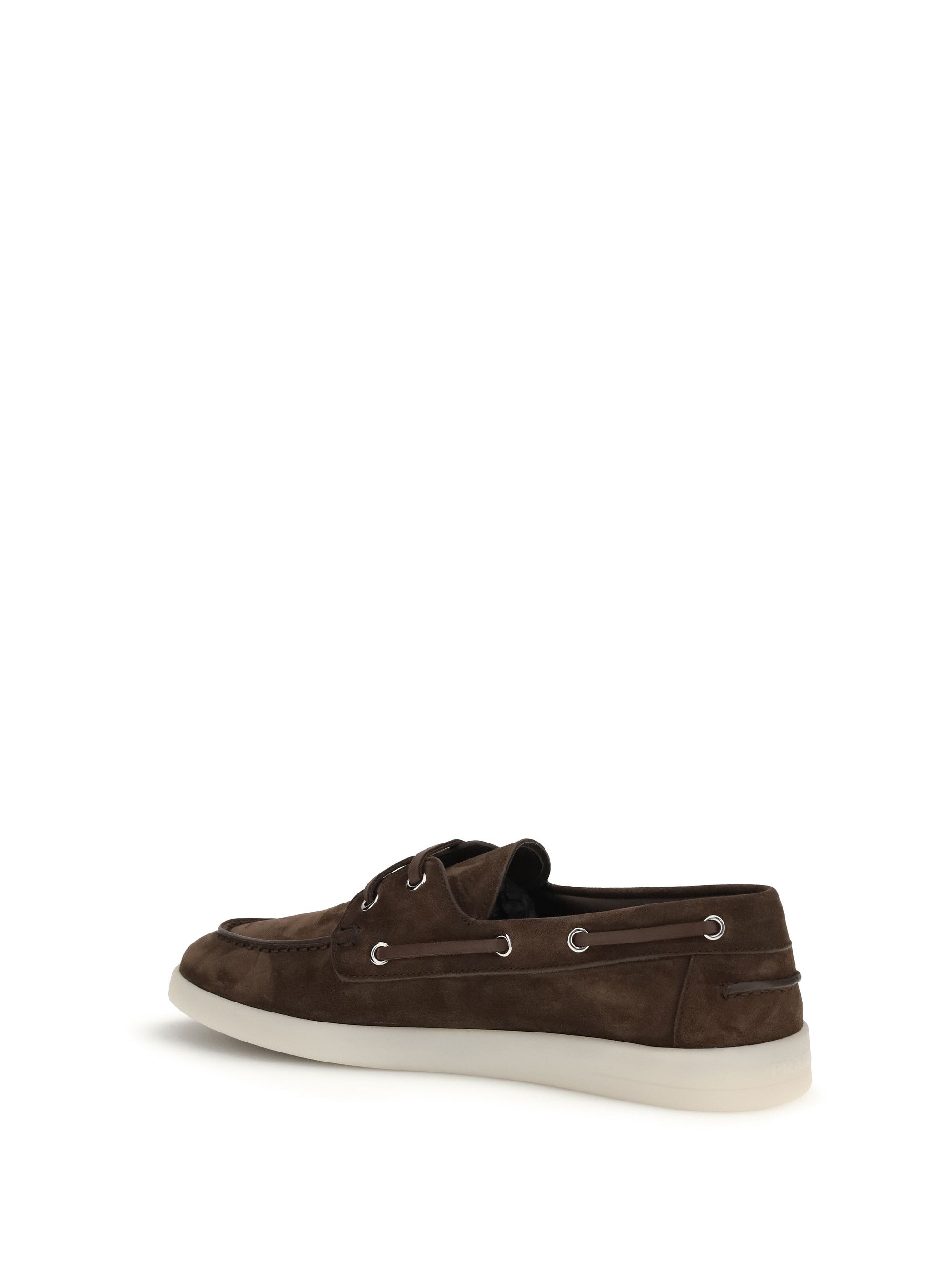Prada Suede boat Loafers Size US 7.5 / EU 40-41 - 3 Thumbnail
