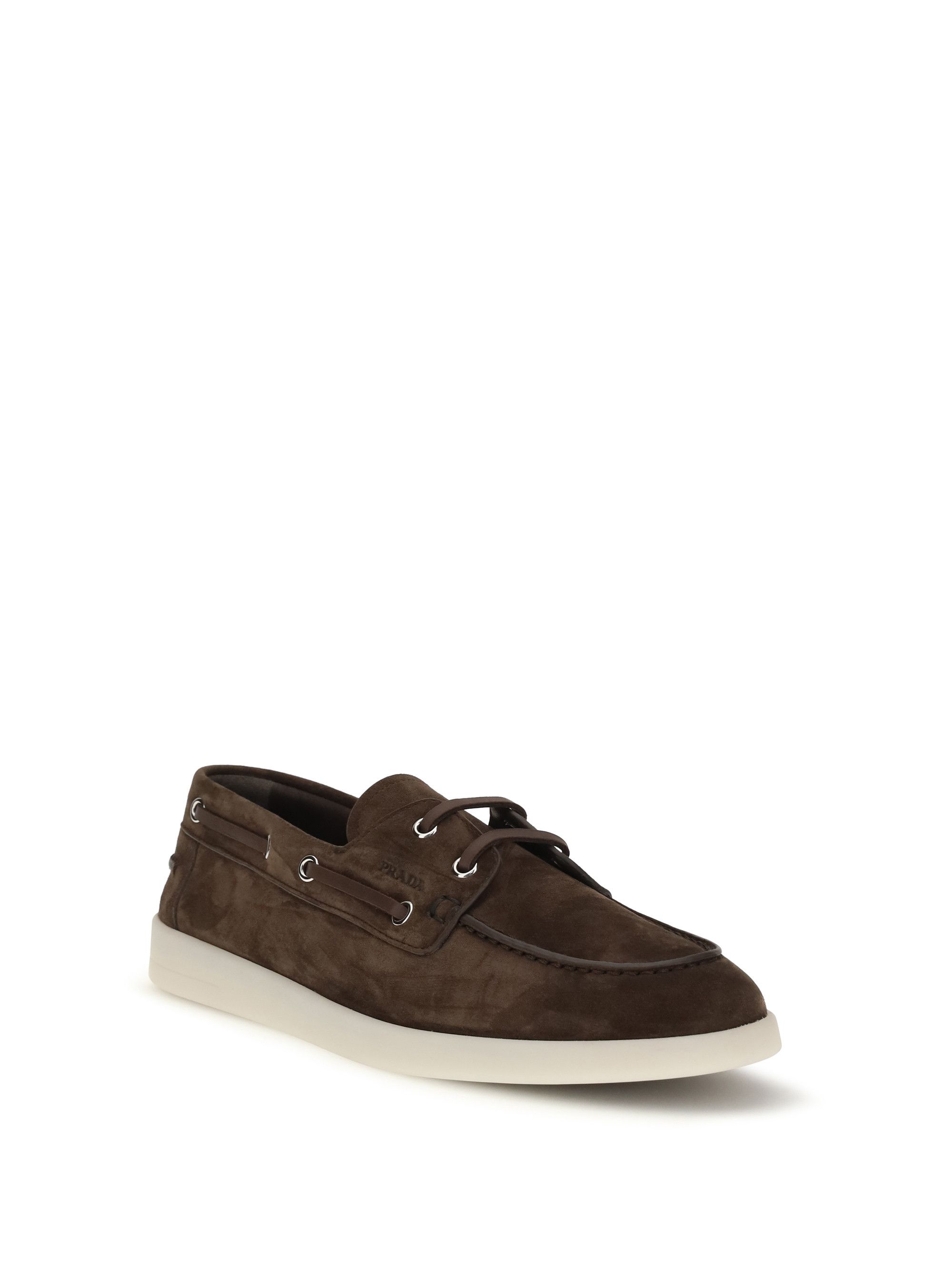 Prada Suede boat Loafers Size US 10 / EU 43 - 2 Thumbnail