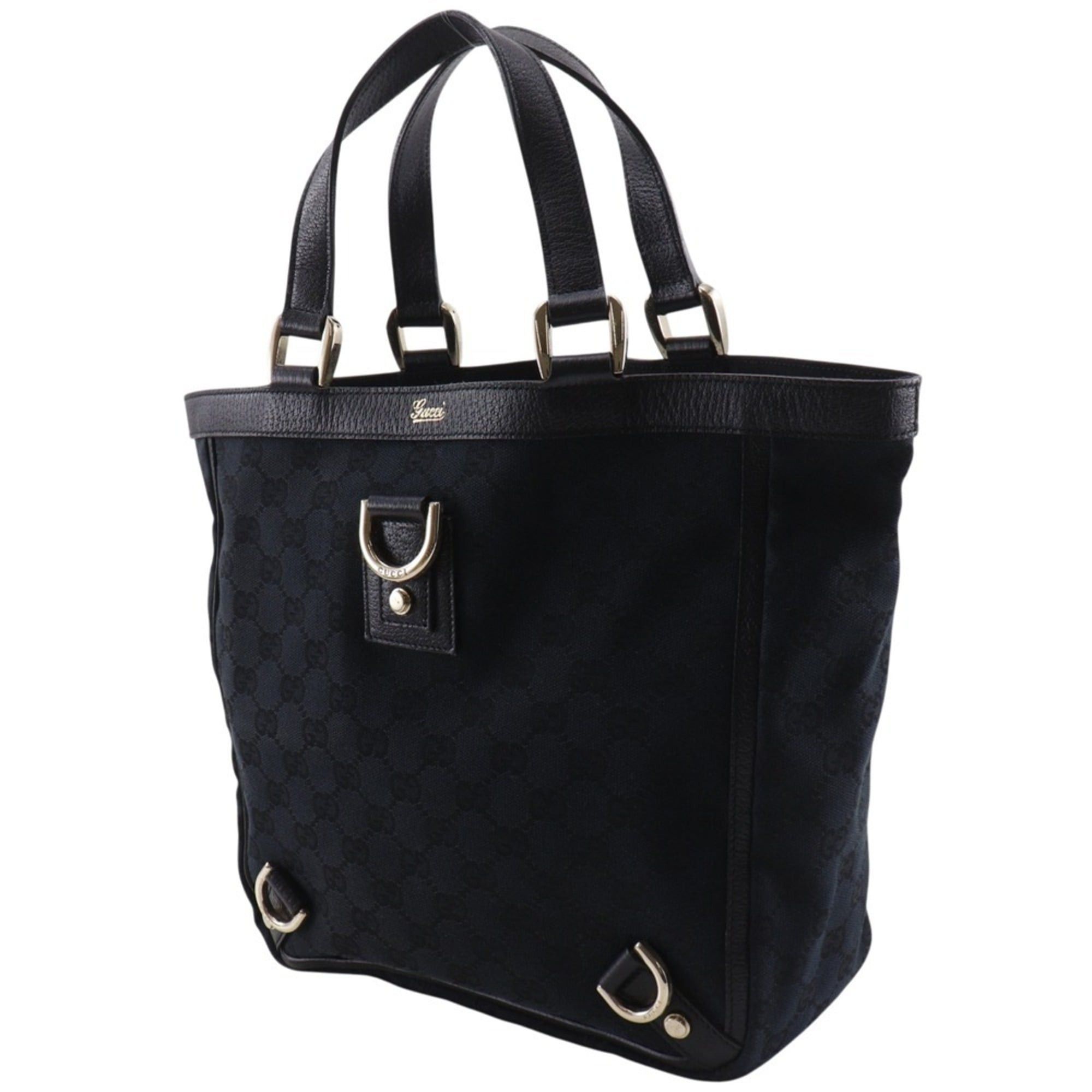 Gucci Gucci Abbey Handbag Tote Bag 130739 GG Canvas Black A5 Open Women's Size ONE SIZE - 2 Thumbnail