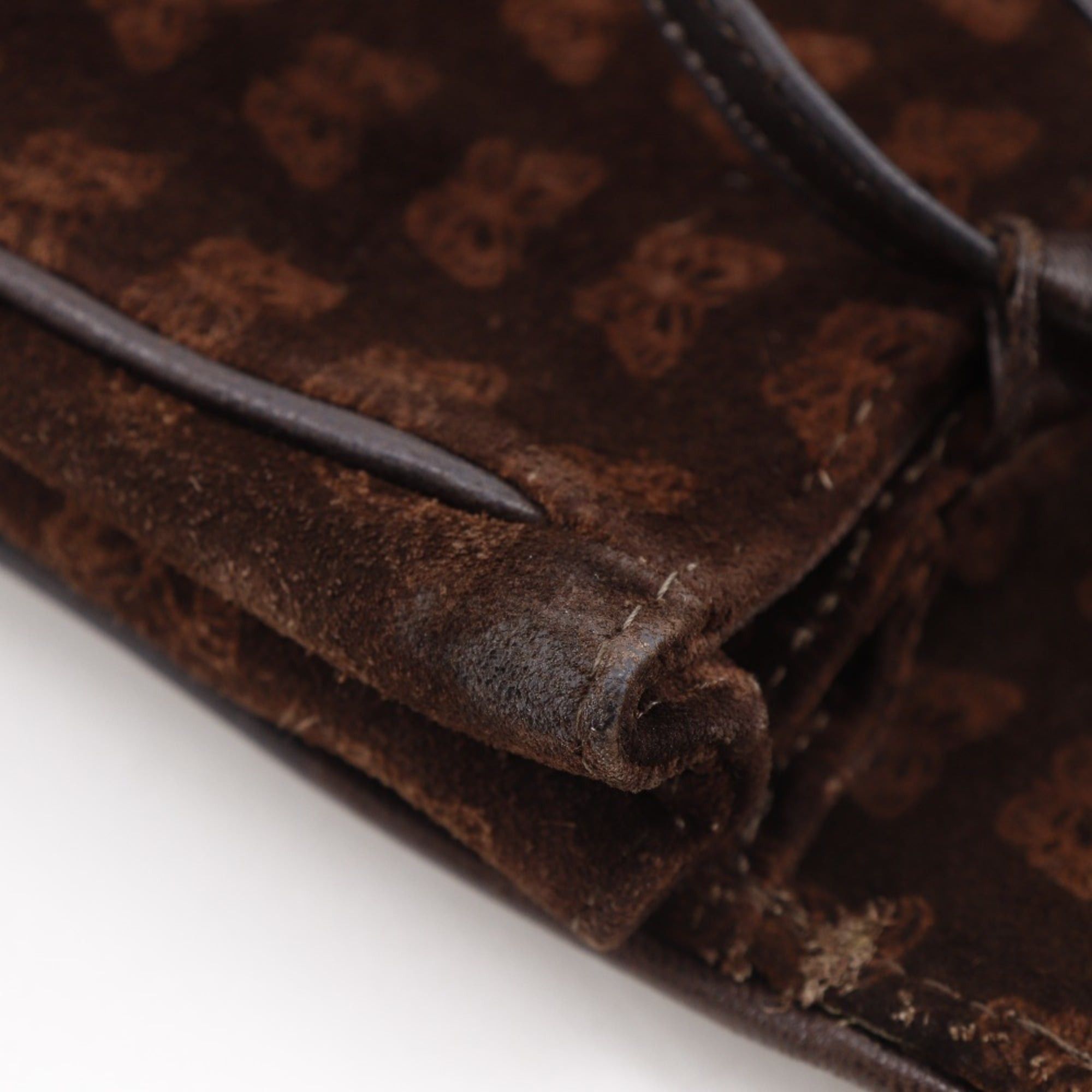 Bottega Veneta Bottega Veneta 3-Way Shoulder Tote Bag, Butterfly Pattern, Suede, Brown, 3-Way, A5 Size, Snap Button Closure, Women's Size ONE SIZE - 10 Thumbnail