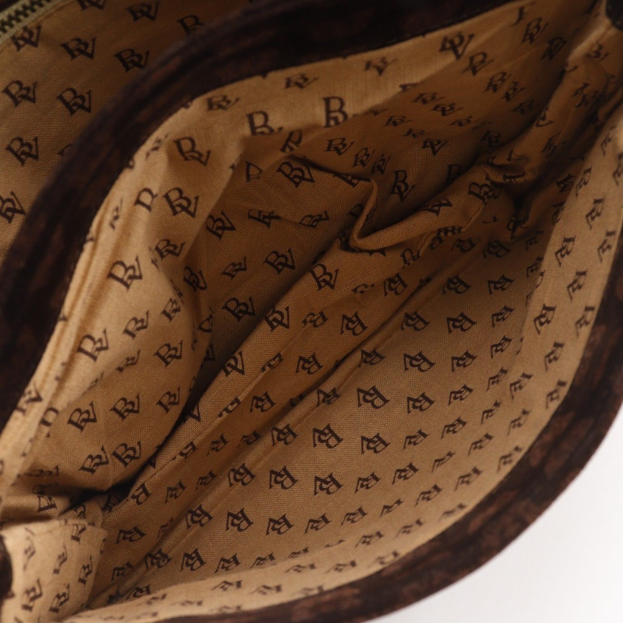 Bottega Veneta Bottega Veneta 3-Way Shoulder Tote Bag, Butterfly Pattern, Suede, Brown, 3-Way, A5 Size, Snap Button Closure, Women's Size ONE SIZE - 6 Thumbnail