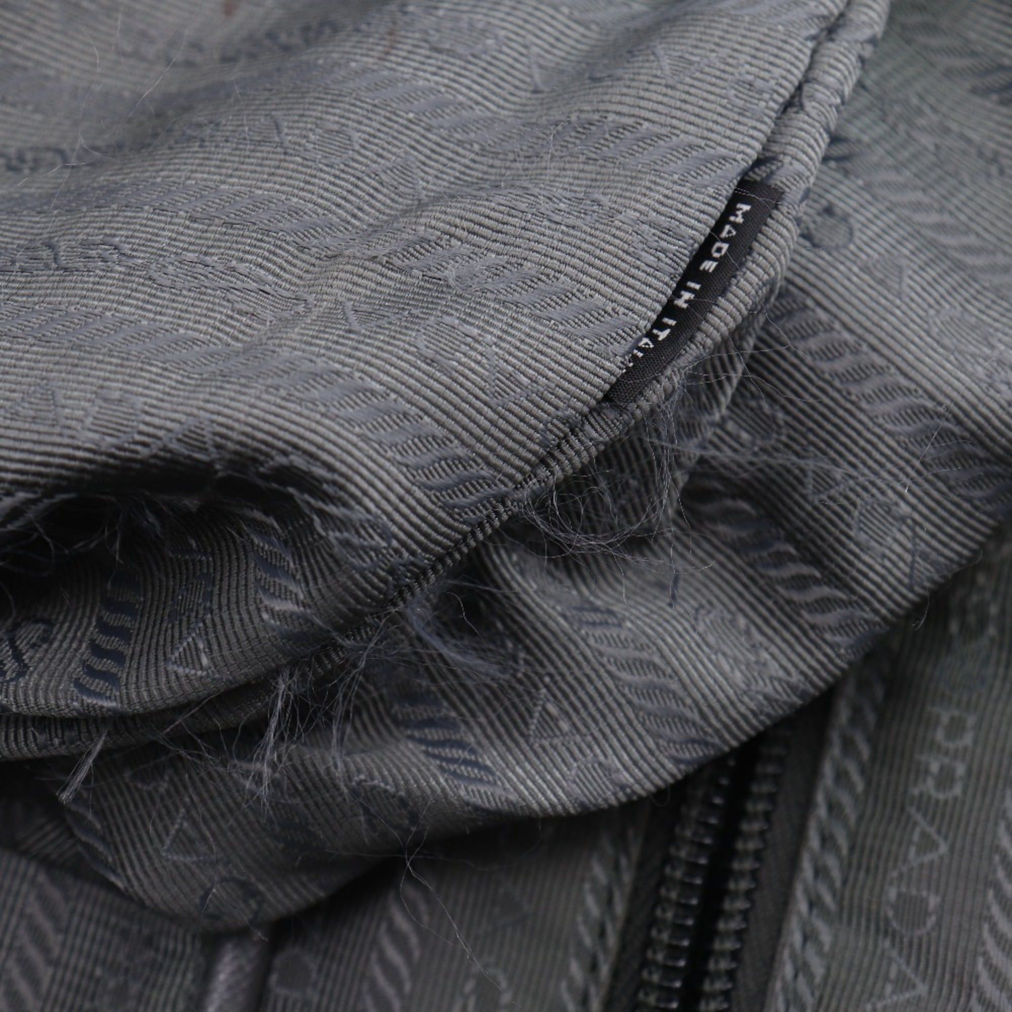 Prada Prada tote bag, nylon, khaki, A4 size, zipper closure, unisex. Size ONE SIZE - 8 Thumbnail