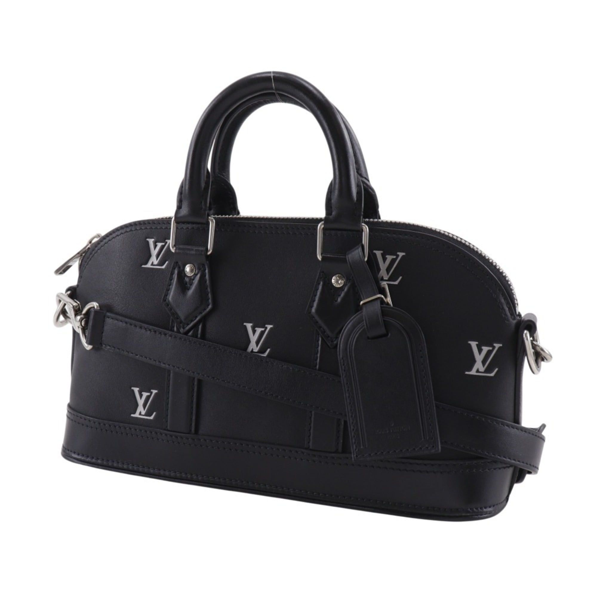 Louis Vuitton Louis Vuitton Alma EW Handbag, 2-Way Shoulder Bag, M24529, Calfskin, Black, 2-Way, A5 Size, Double Zipper, Women's Size ONE SIZE - 2 Thumbnail