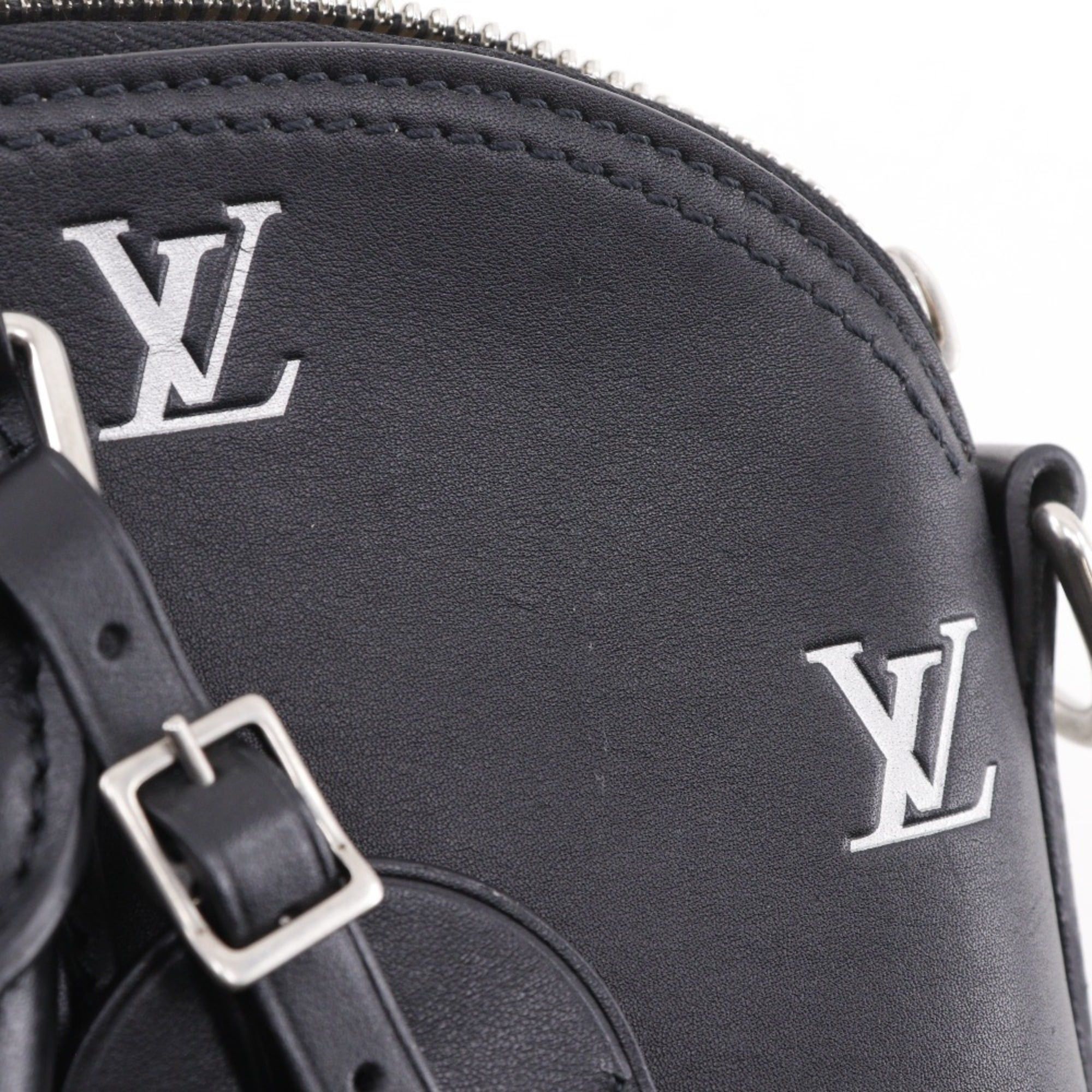 Louis Vuitton Louis Vuitton Alma EW Handbag, 2-Way Shoulder Bag, M24529, Calfskin, Black, 2-Way, A5 Size, Double Zipper, Women's Size ONE SIZE - 12 Thumbnail