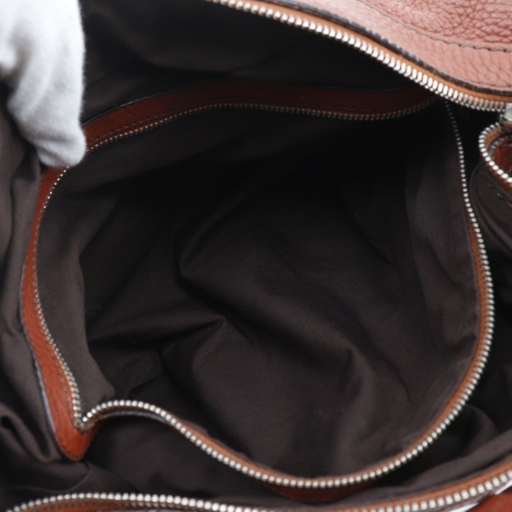 Tod's Tod's (TOD'S) Leather Shoulder Bag, Brown, A5 Size, Zipper Closure, Women's Size ONE SIZE - 7 Thumbnail