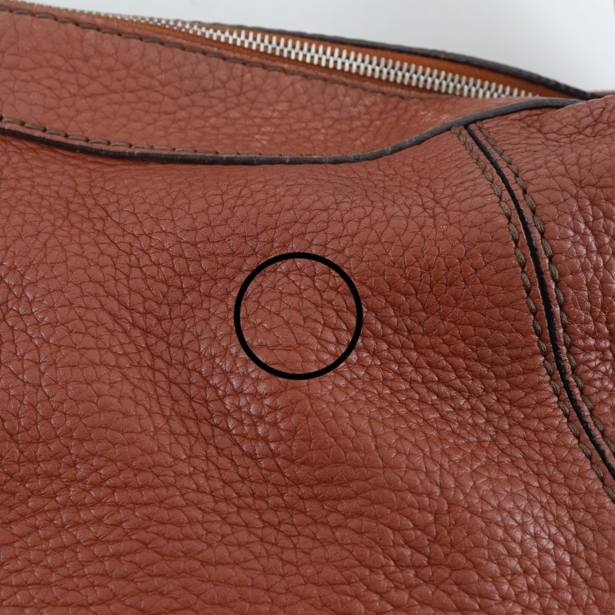 Tod's Tod's (TOD'S) Leather Shoulder Bag, Brown, A5 Size, Zipper Closure, Women's Size ONE SIZE - 16 Thumbnail
