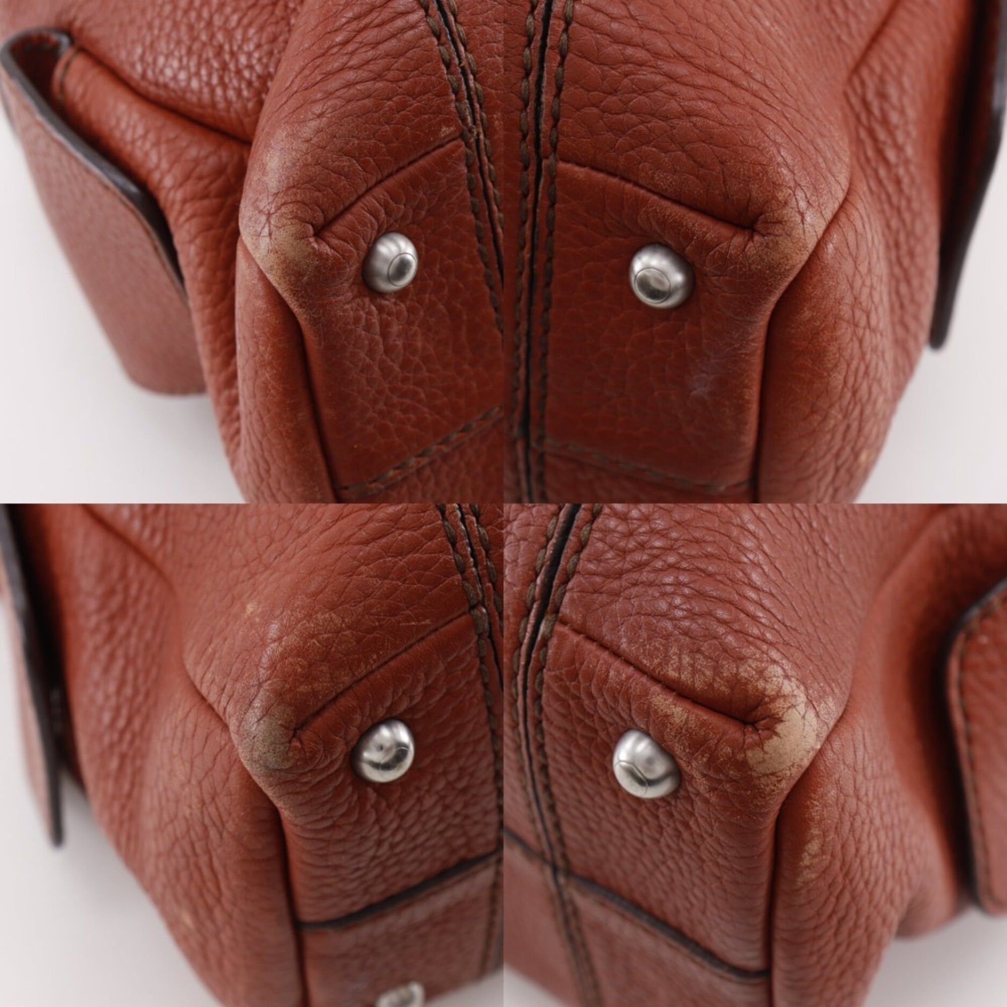 Tod's Tod's (TOD'S) Leather Shoulder Bag, Brown, A5 Size, Zipper Closure, Women's Size ONE SIZE - 4 Thumbnail