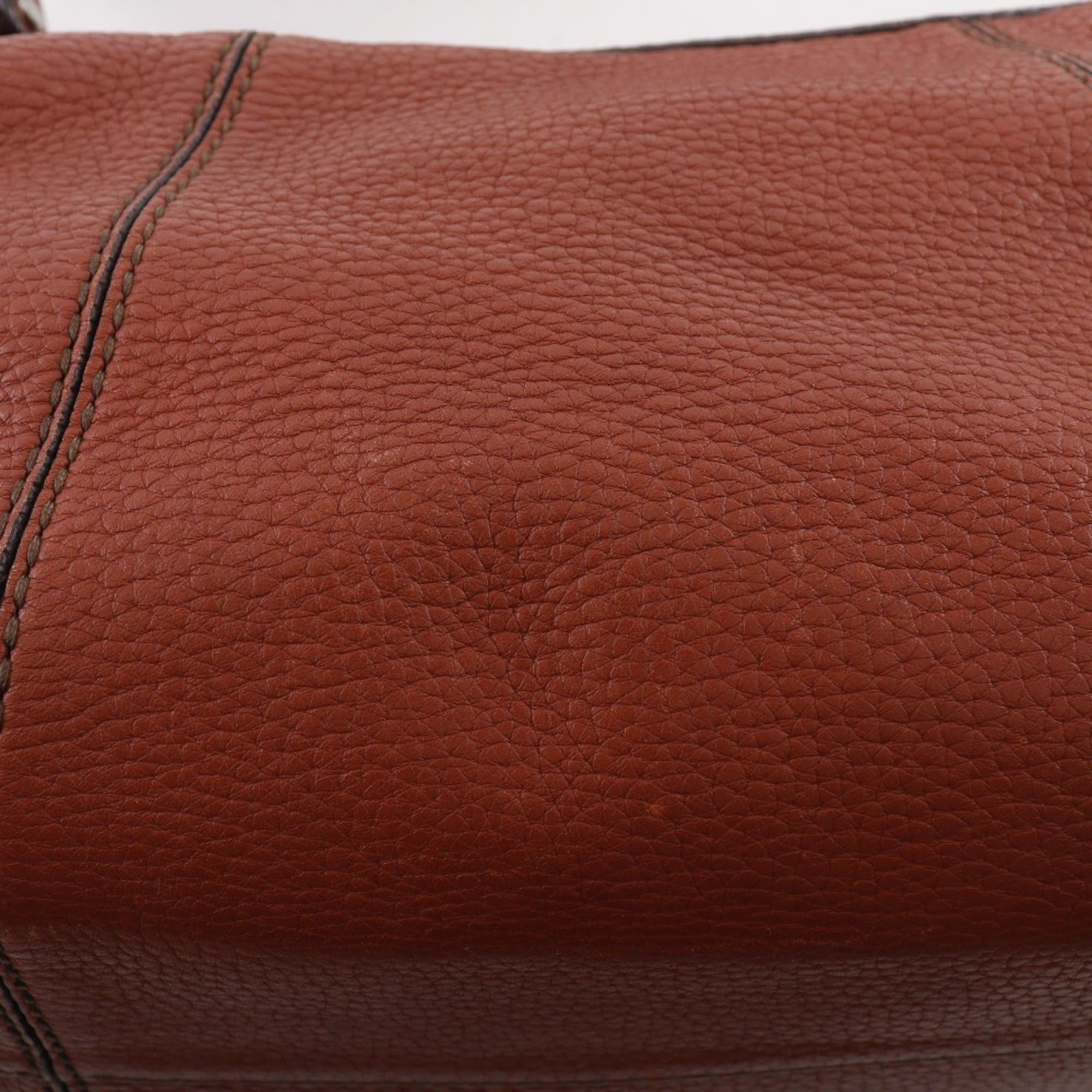 Tod's Tod's (TOD'S) Leather Shoulder Bag, Brown, A5 Size, Zipper Closure, Women's Size ONE SIZE - 15 Thumbnail