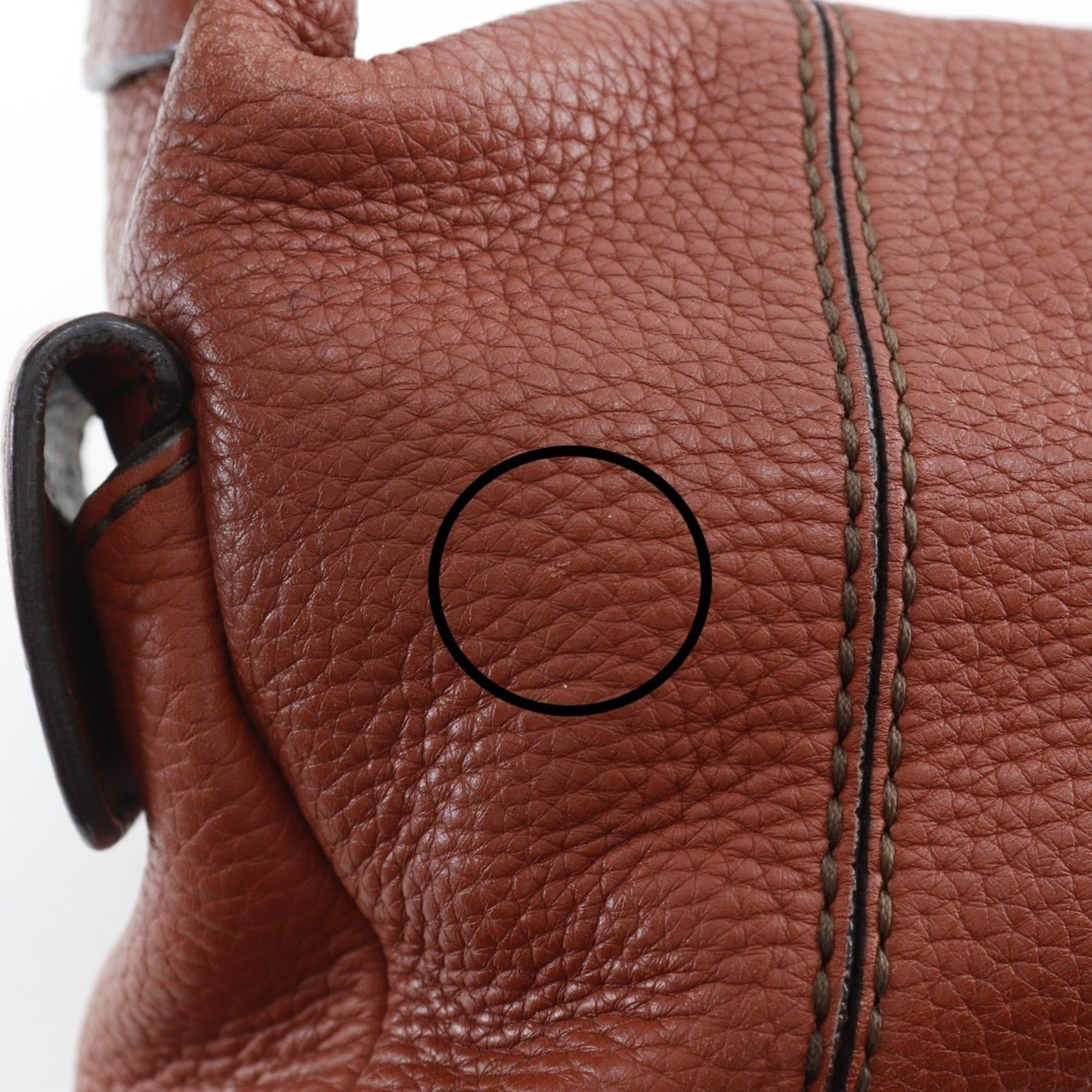 Tod's Tod's (TOD'S) Leather Shoulder Bag, Brown, A5 Size, Zipper Closure, Women's Size ONE SIZE - 11 Thumbnail