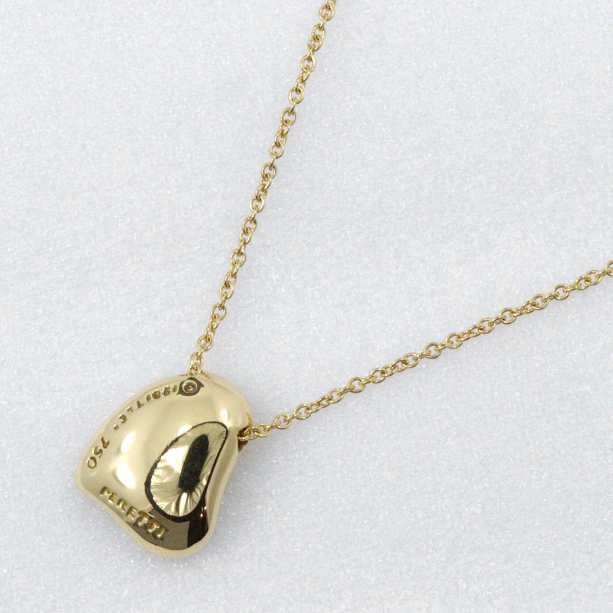 Tiffany & Co. Tiffany & Co. Full Heart Pavé Necklace by Elsa Peretti, 18K Yellow Gold with Diamonds, Design, Approx. 4.9g, Women's. Size ONE SIZE - 10 Thumbnail