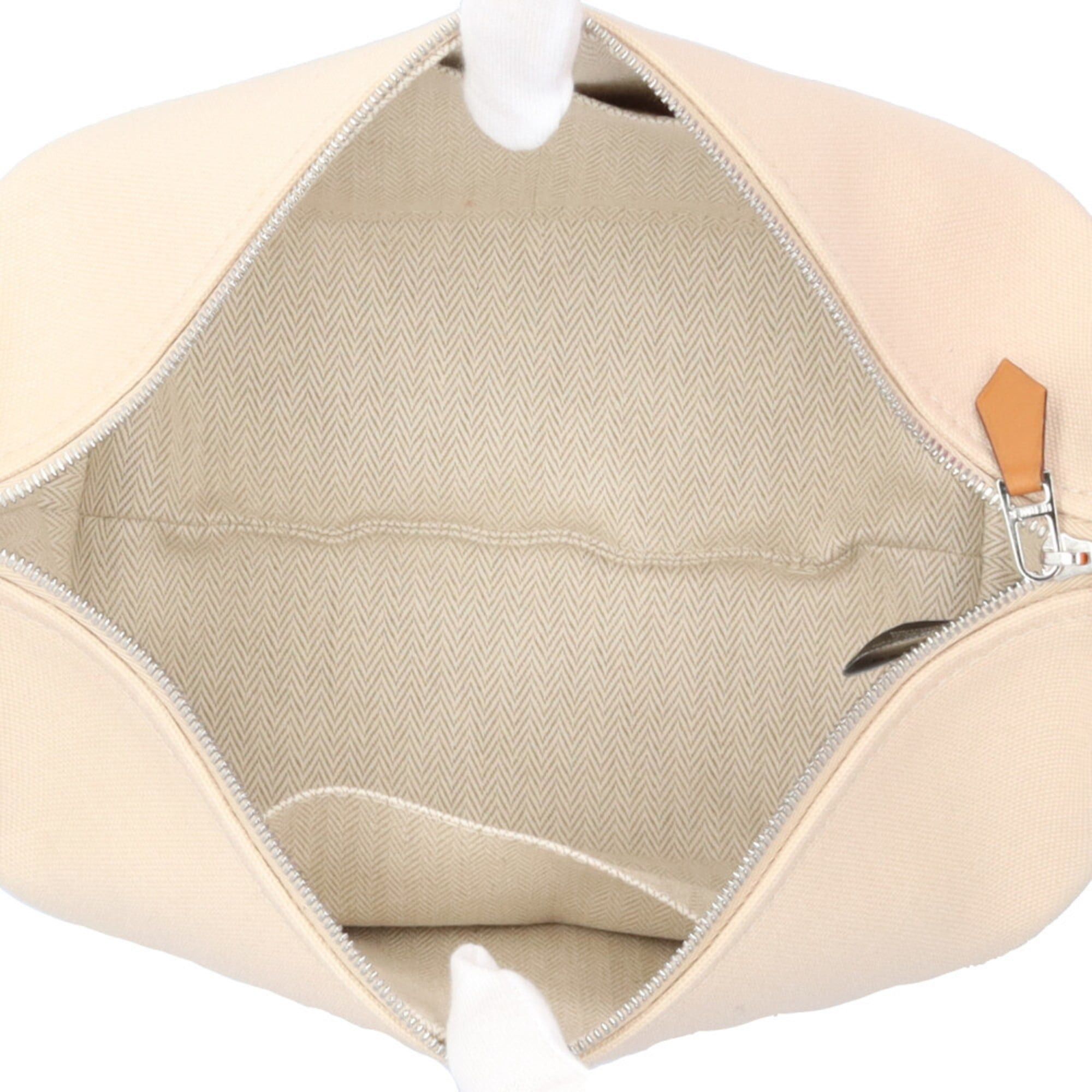 Hermes Hermes Bride à Brac PM Handbag, Cotton, White, Women's, HERMES, Used Size ONE SIZE - 8 Thumbnail