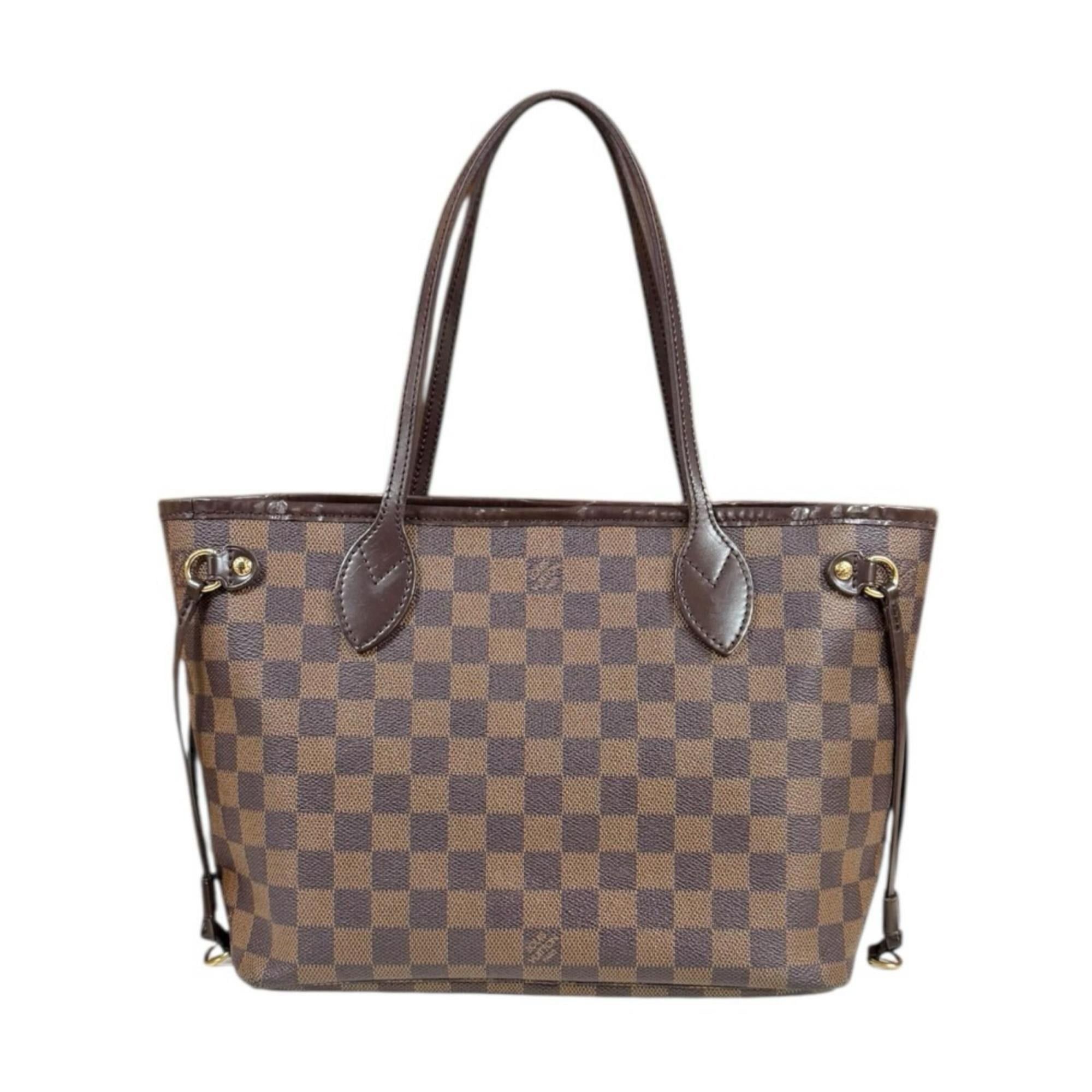 Louis Vuitton Louis Vuitton Neverfull PM Damier Tote Bag, Canvas N51109 Brown, Women's, Pre-owned. Size ONE SIZE - 3 Thumbnail