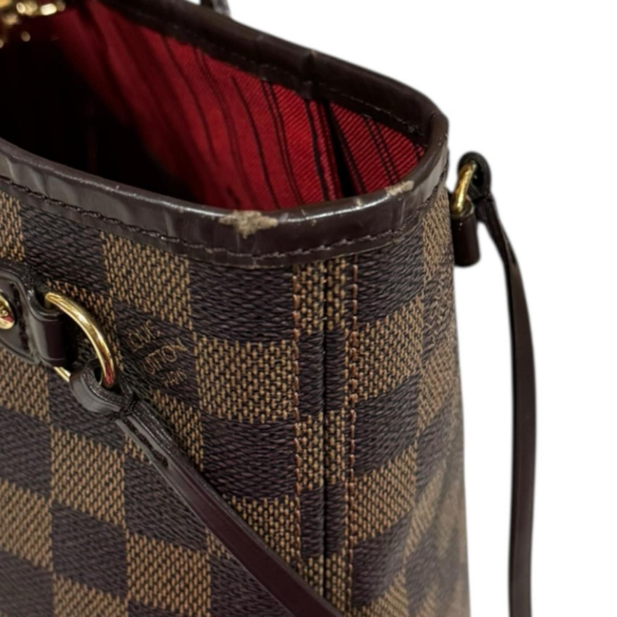 Louis Vuitton Louis Vuitton Neverfull PM Damier Tote Bag, Canvas N51109 Brown, Women's, Pre-owned. Size ONE SIZE - 11 Thumbnail