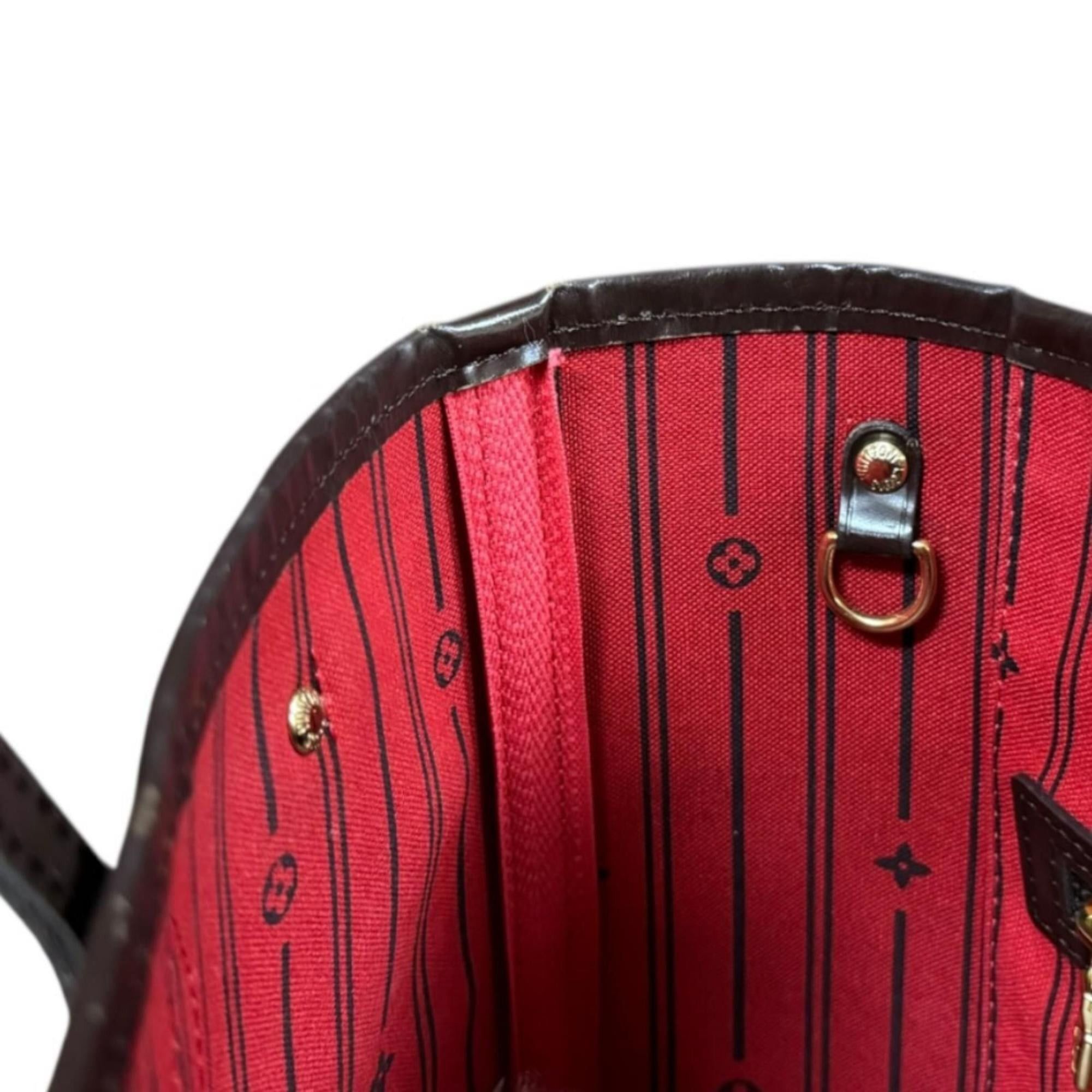 Louis Vuitton Louis Vuitton Neverfull PM Damier Tote Bag, Canvas N51109 Brown, Women's, Pre-owned. Size ONE SIZE - 9 Thumbnail
