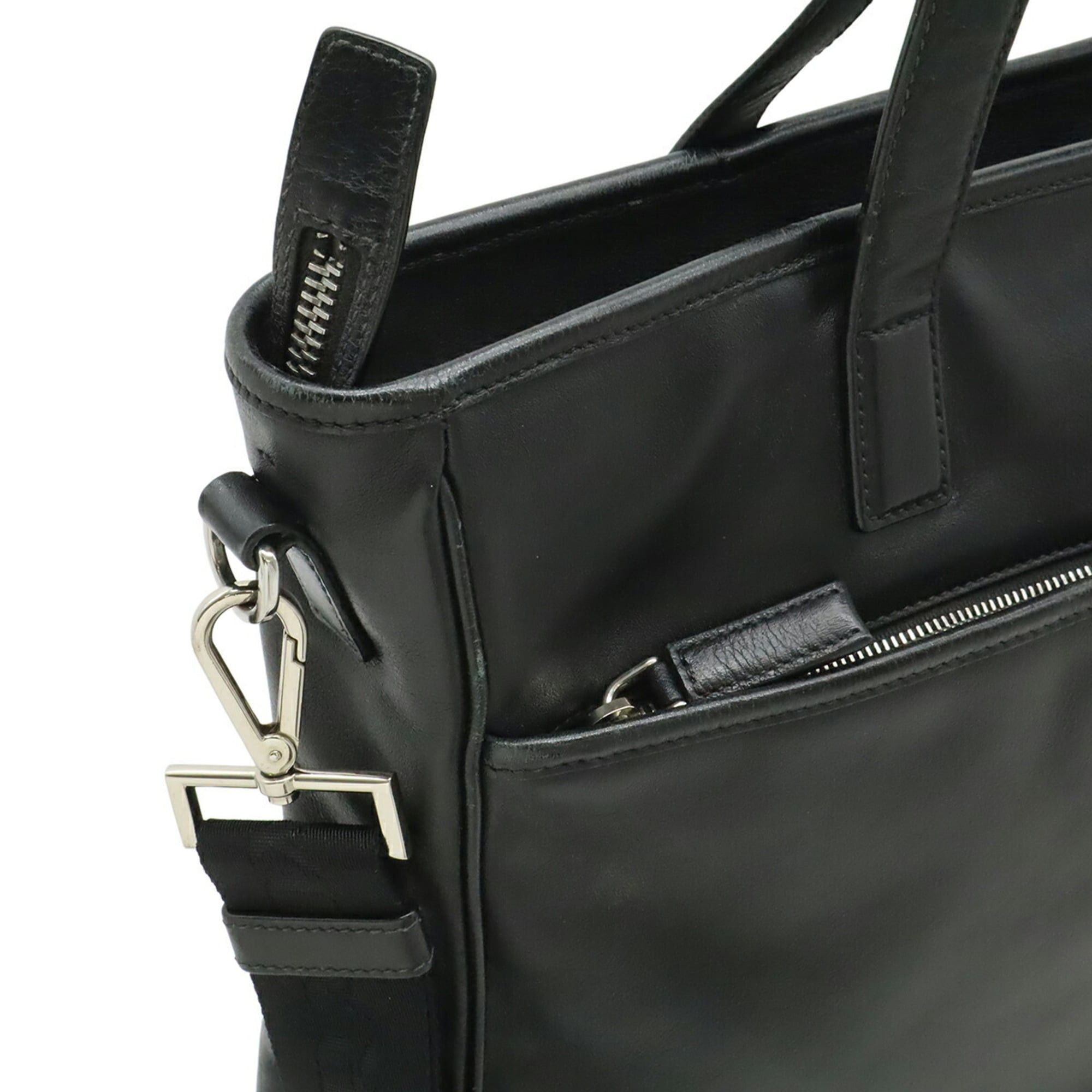 Prada Prada Tote Bag Shoulder Leather NERO Black 2VG033 Size ONE SIZE - 8 Thumbnail