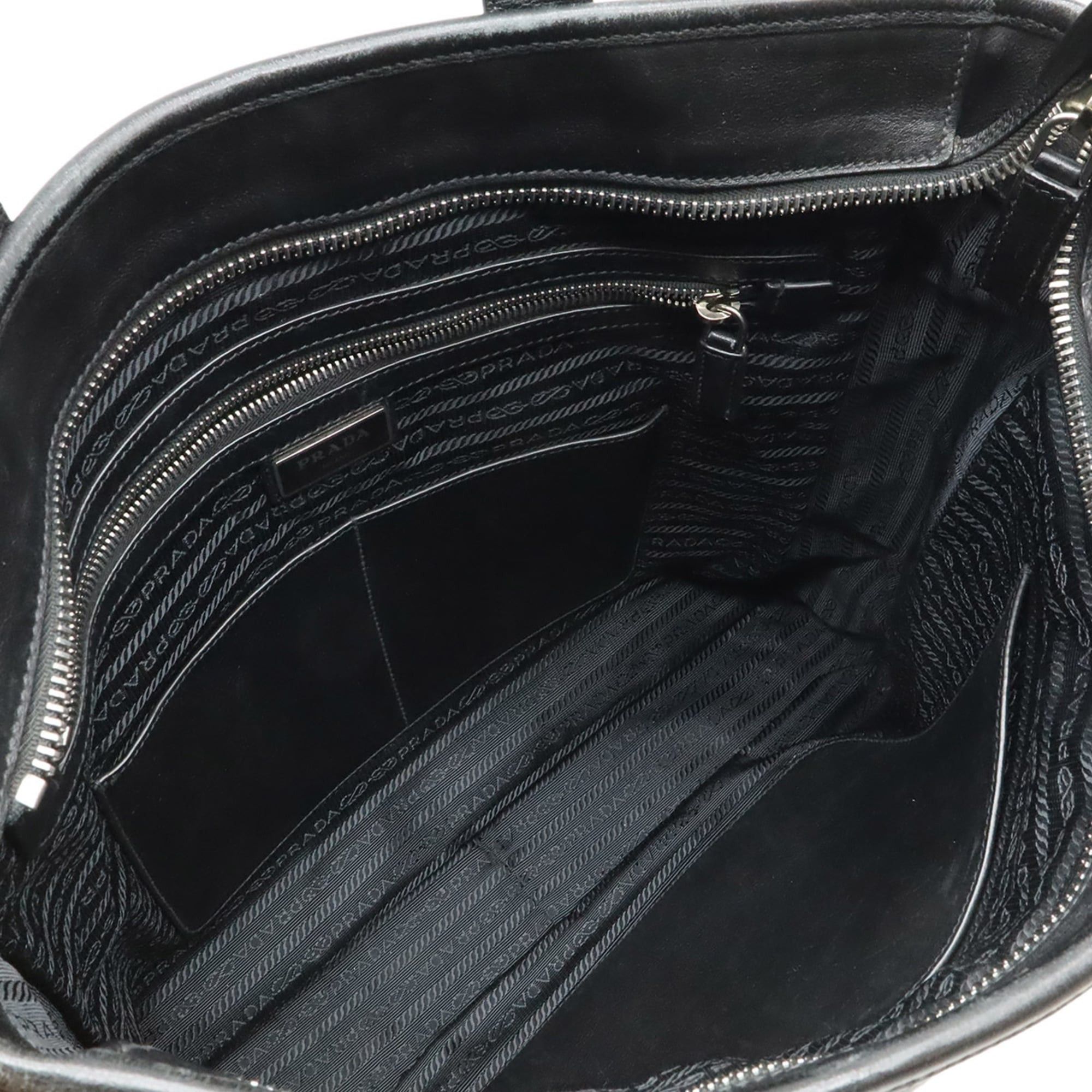 Prada Prada Tote Bag Shoulder Leather NERO Black 2VG033 Size ONE SIZE - 7 Thumbnail