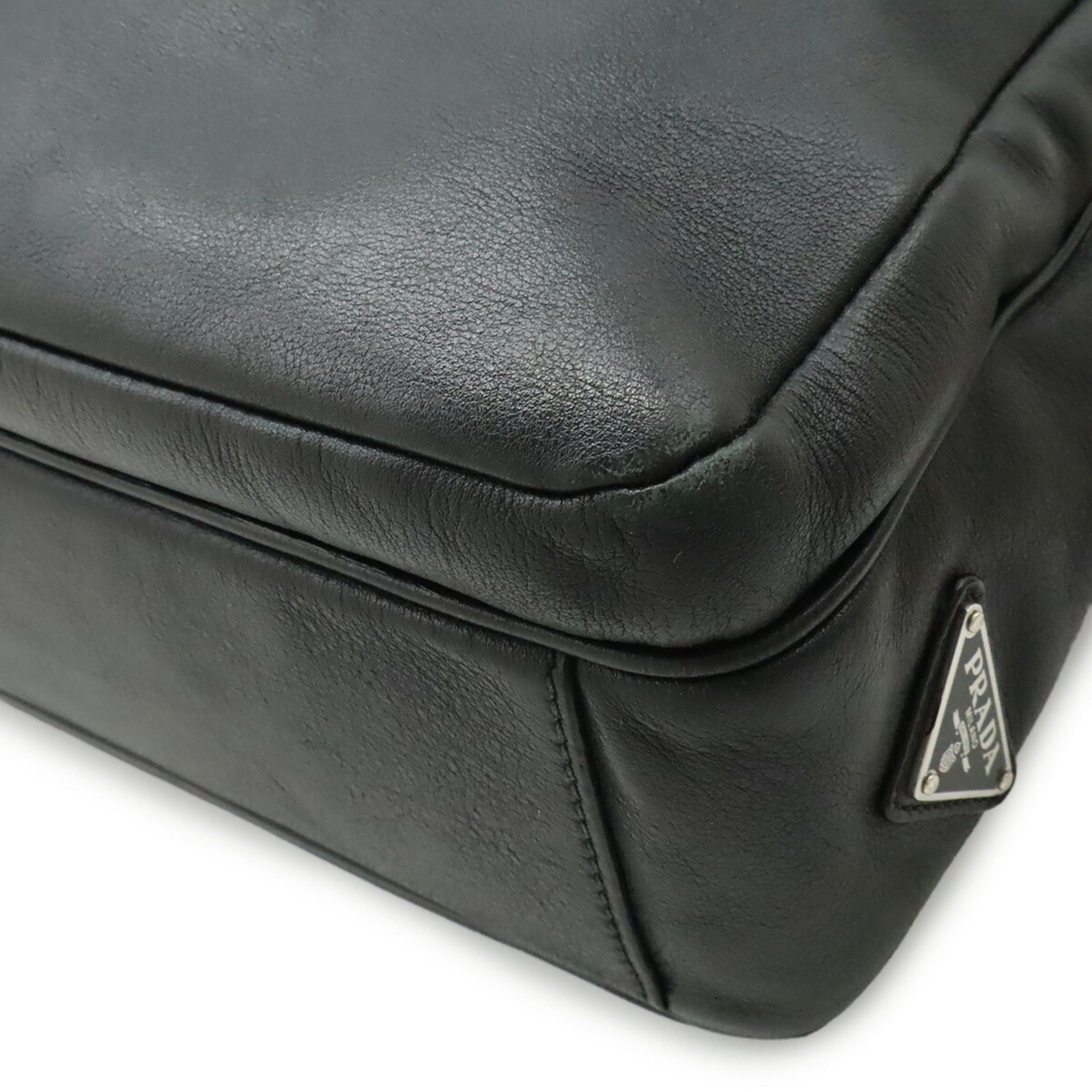 Prada Prada Tote Bag Shoulder Leather NERO Black 2VG033 Size ONE SIZE - 4 Thumbnail
