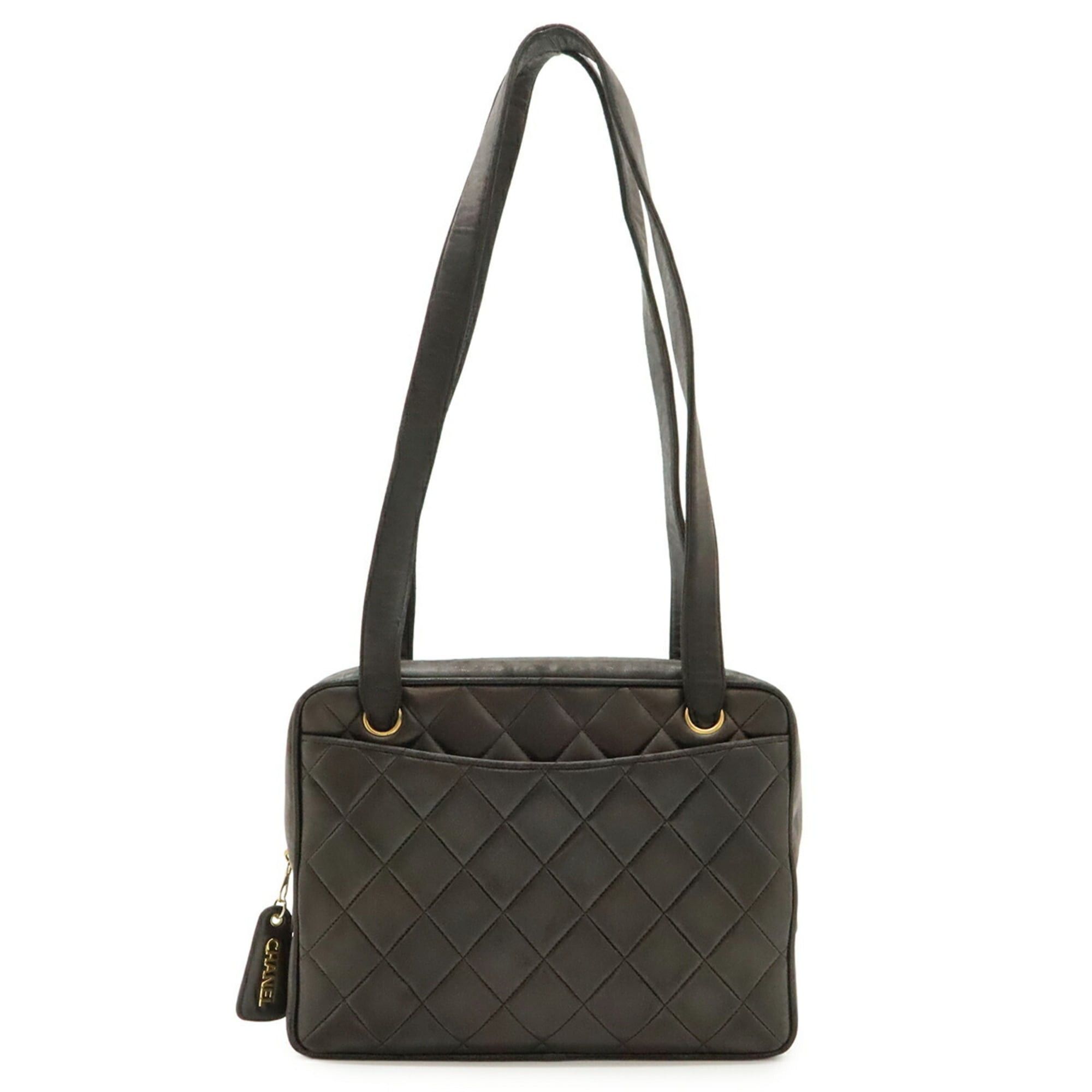 Chanel CHANEL Coco Mark Matelassé Tote Bag Shoulder Leather Black Size ONE SIZE - 2 Thumbnail