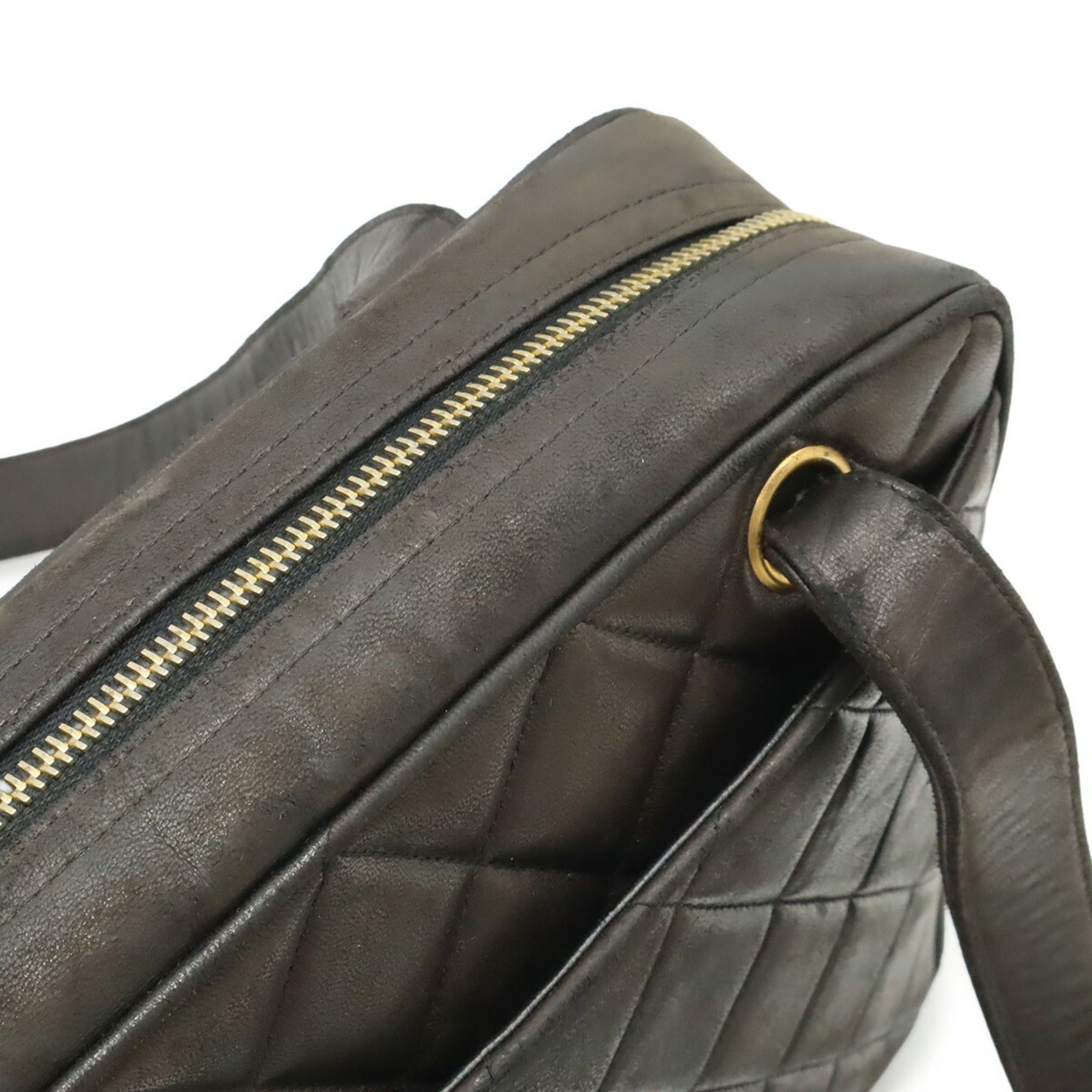 Chanel CHANEL Coco Mark Matelassé Tote Bag Shoulder Leather Black Size ONE SIZE - 6 Thumbnail