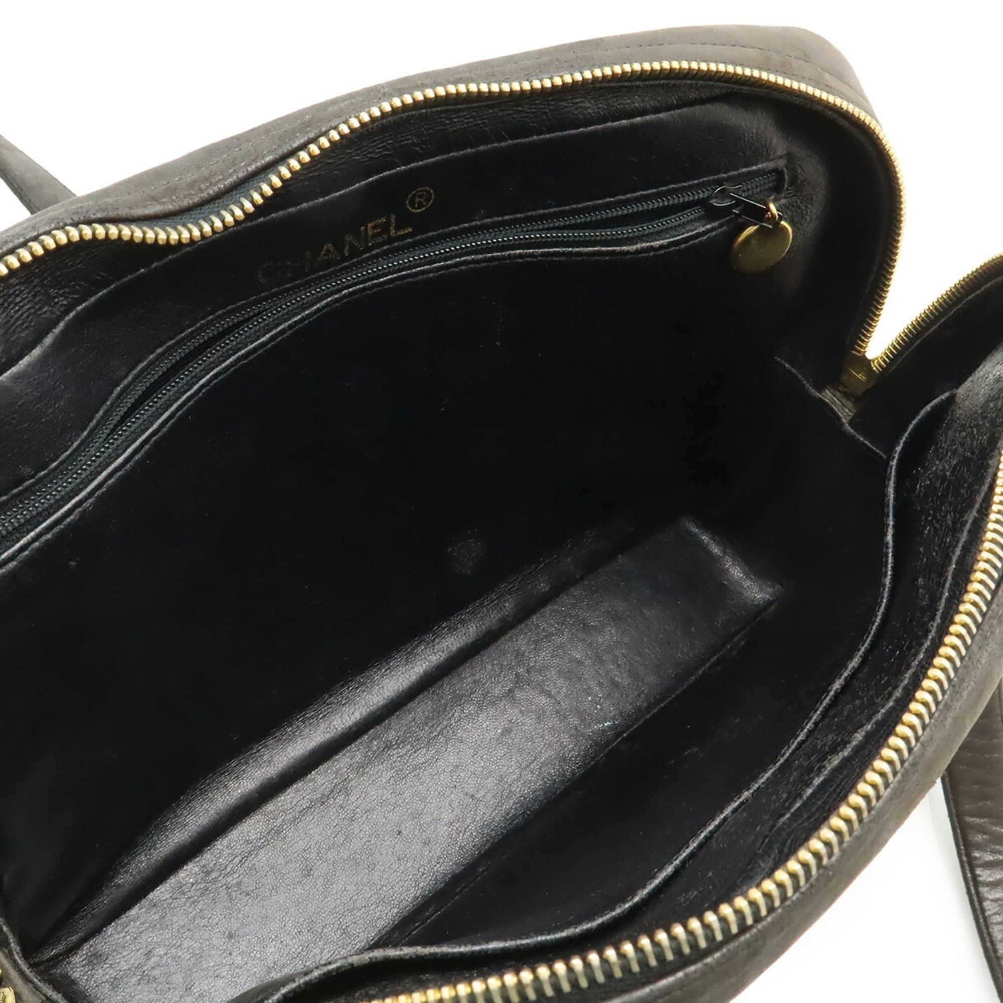 Chanel CHANEL Coco Mark Matelassé Tote Bag Shoulder Leather Black Size ONE SIZE - 8 Thumbnail