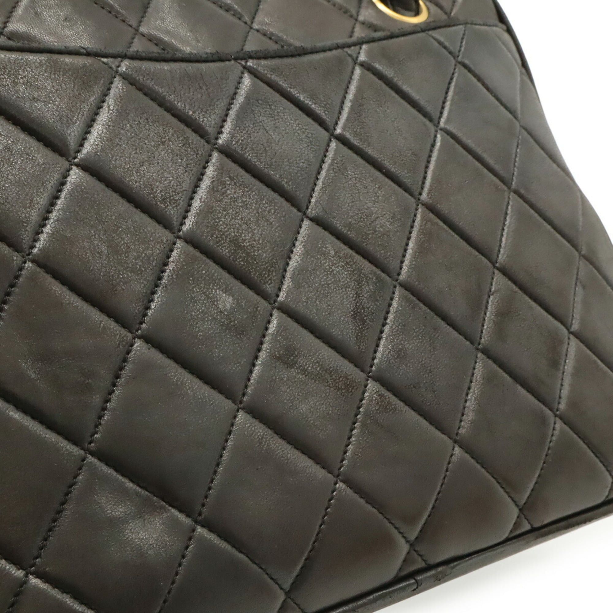 Chanel CHANEL Coco Mark Matelassé Tote Bag Shoulder Leather Black Size ONE SIZE - 10 Thumbnail