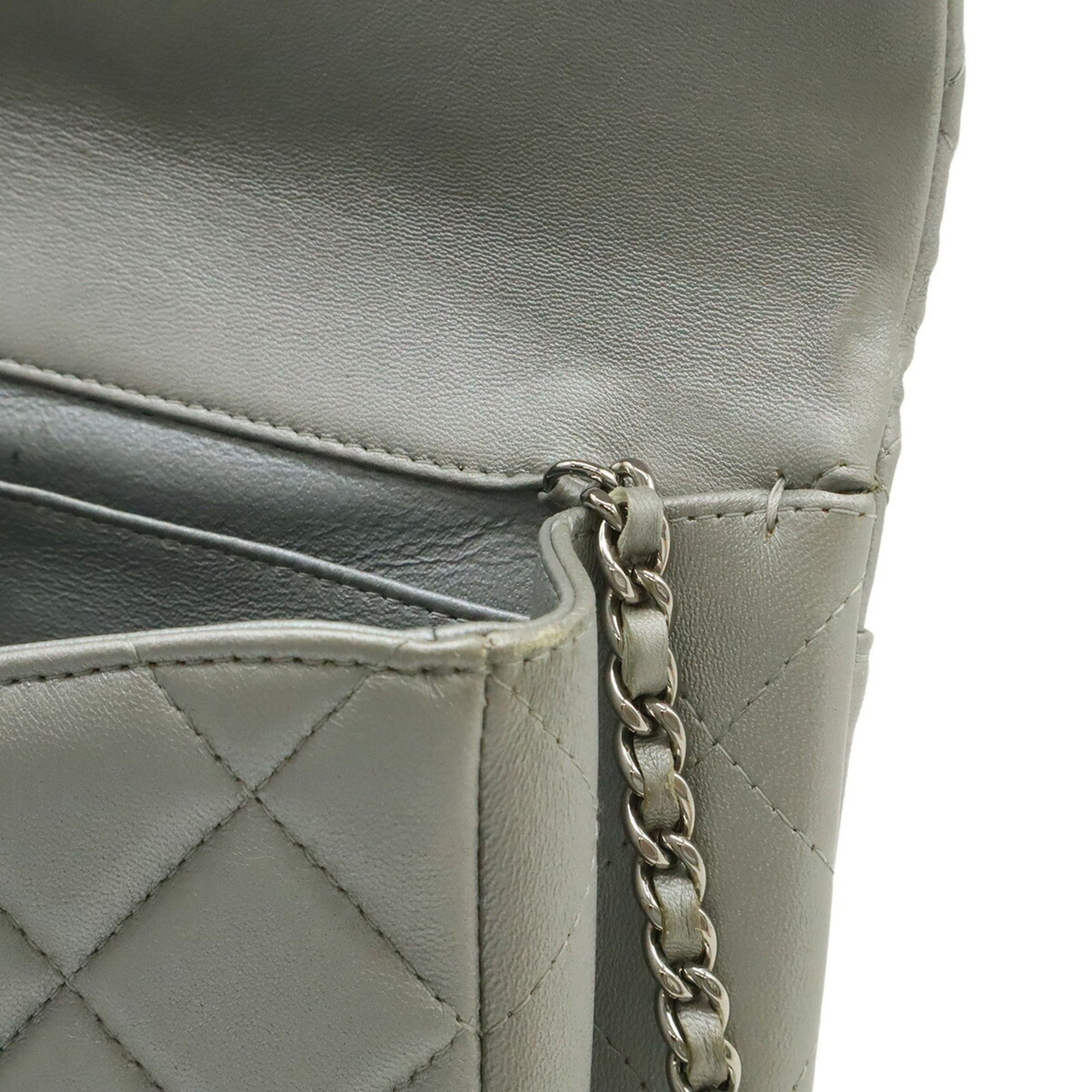 Chanel CHANEL Matelassé Coco Mark Chain Bag Shoulder Leather Silver Size ONE SIZE - 8 Thumbnail