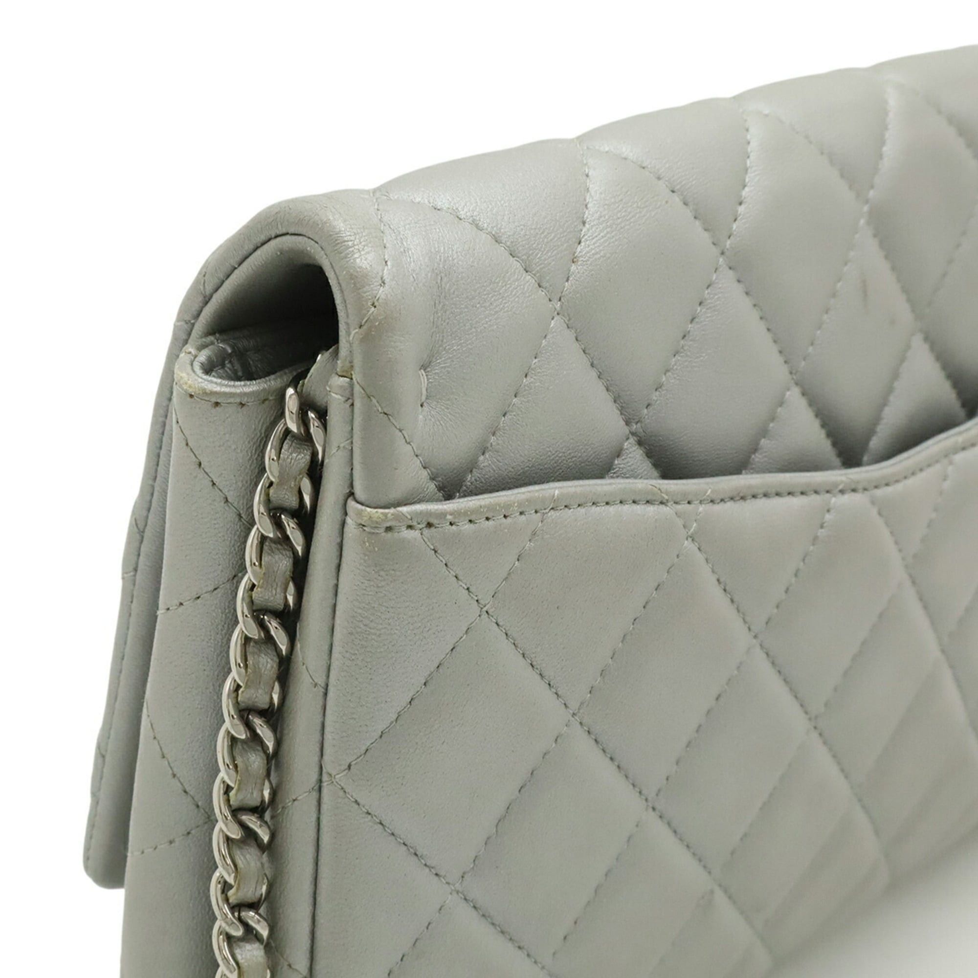 Chanel CHANEL Matelassé Coco Mark Chain Bag Shoulder Leather Silver Size ONE SIZE - 5 Thumbnail