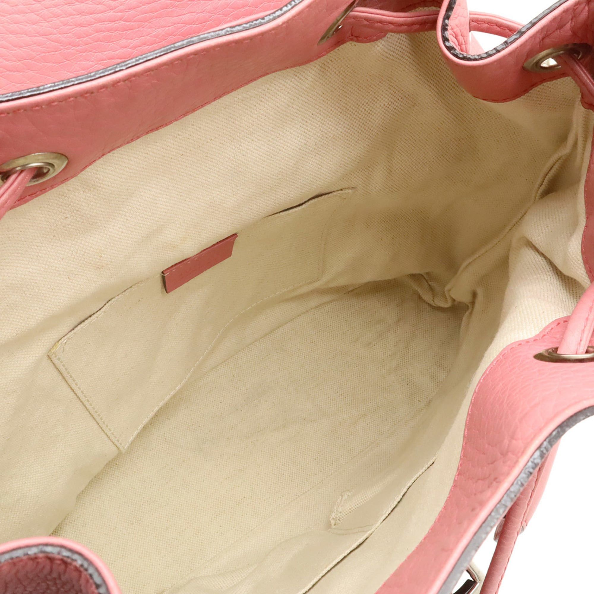 Gucci GUCCI Bamboo Backpack, Rucksack, Shoulder Bag, Tassel, Leather, Pink, 370833 Size ONE SIZE - 7 Thumbnail