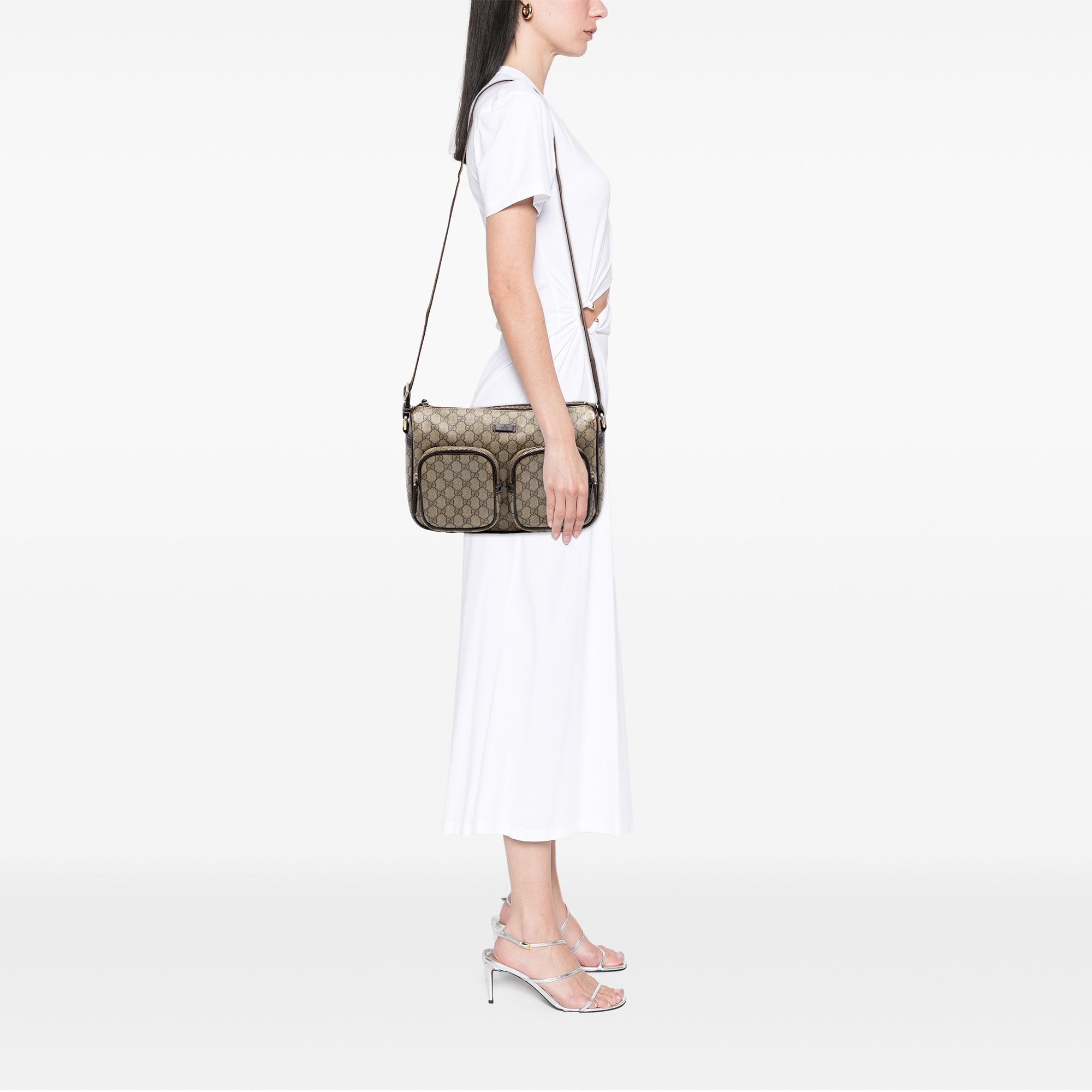 Gucci GG Supreme Double Pocket Crossbody Size ONE SIZE - 7 Thumbnail