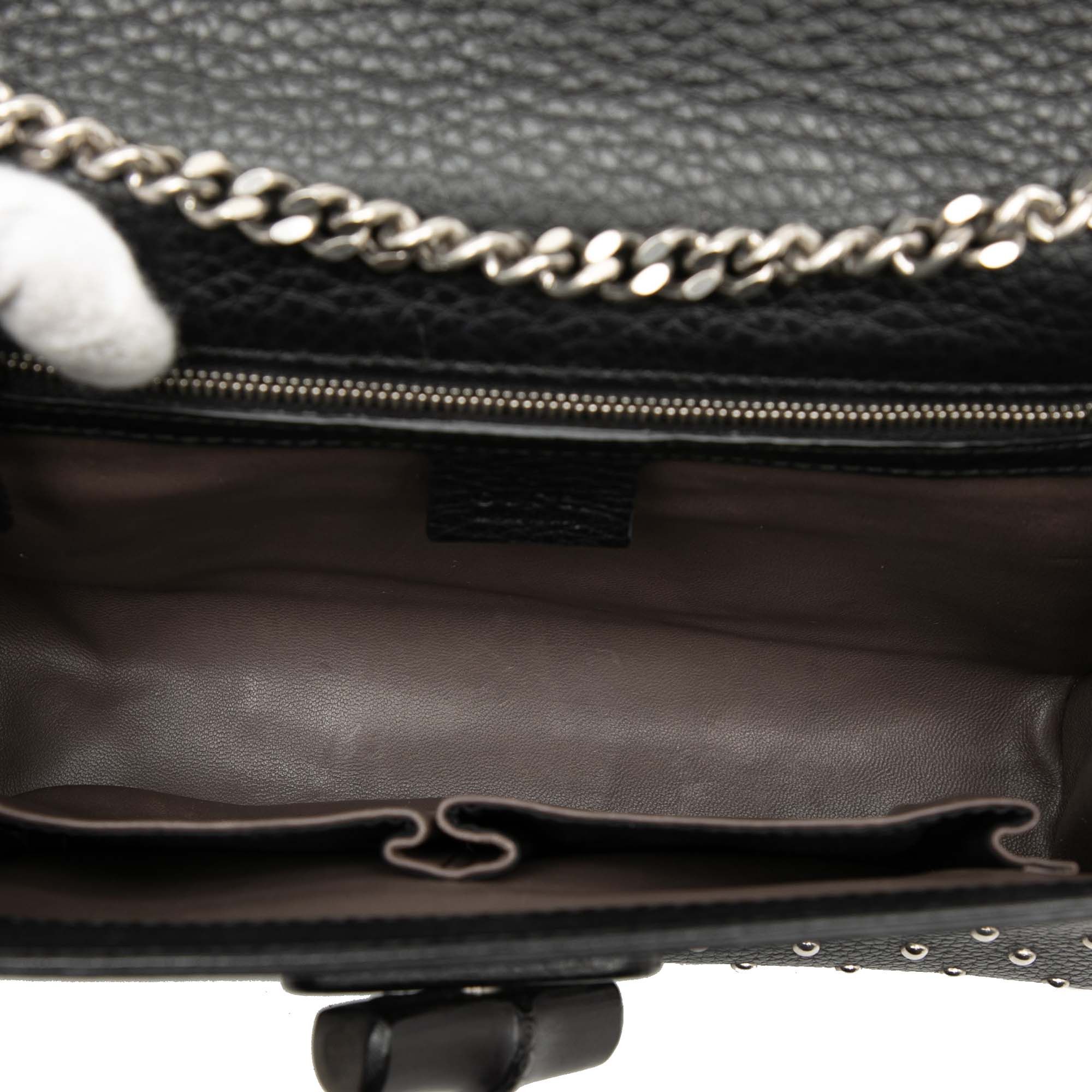 Gucci Medium Studded Leather Miss Bamboo Crossbody Size ONE SIZE - 4 Thumbnail