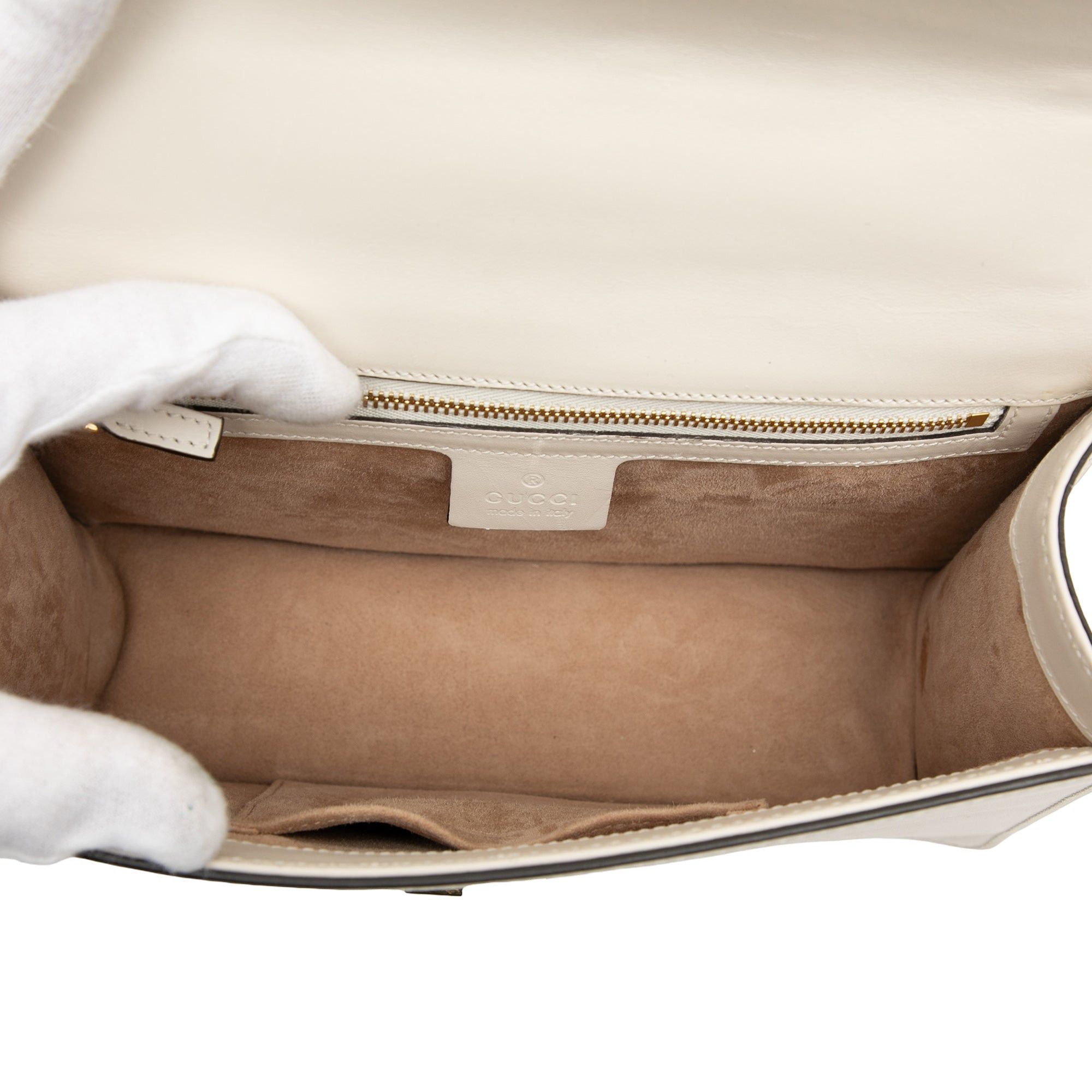 Gucci Small Leather Sylvie Web Satchel Size ONE SIZE - 4 Thumbnail