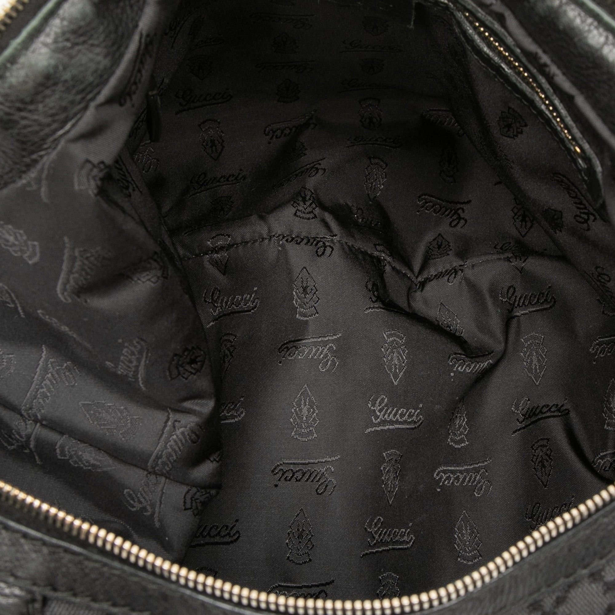 Gucci Medium Diamante Canvas Techno Horsebit Hobo Size ONE SIZE - 4 Thumbnail