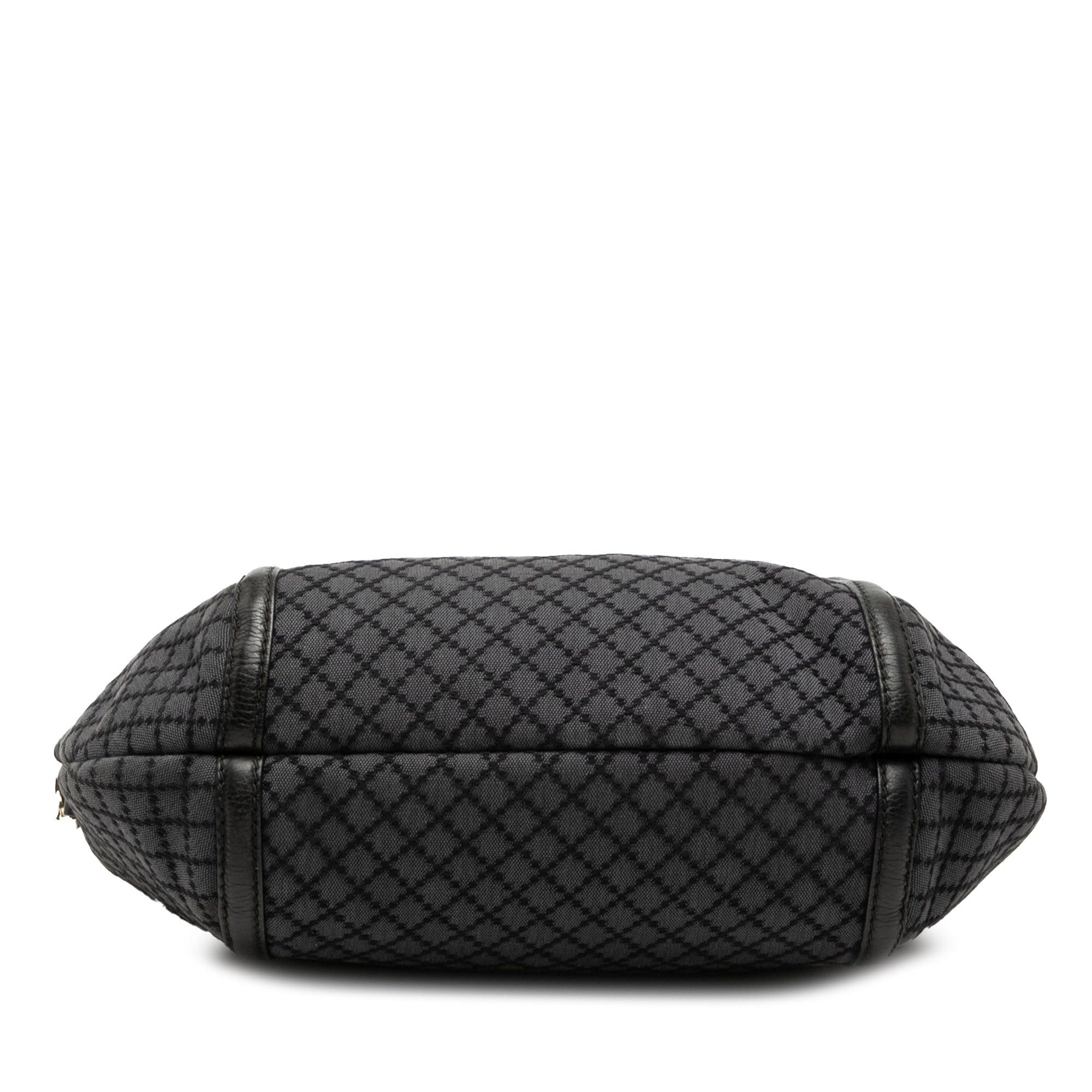 Gucci Medium Diamante Canvas Techno Horsebit Hobo Size ONE SIZE - 3 Thumbnail