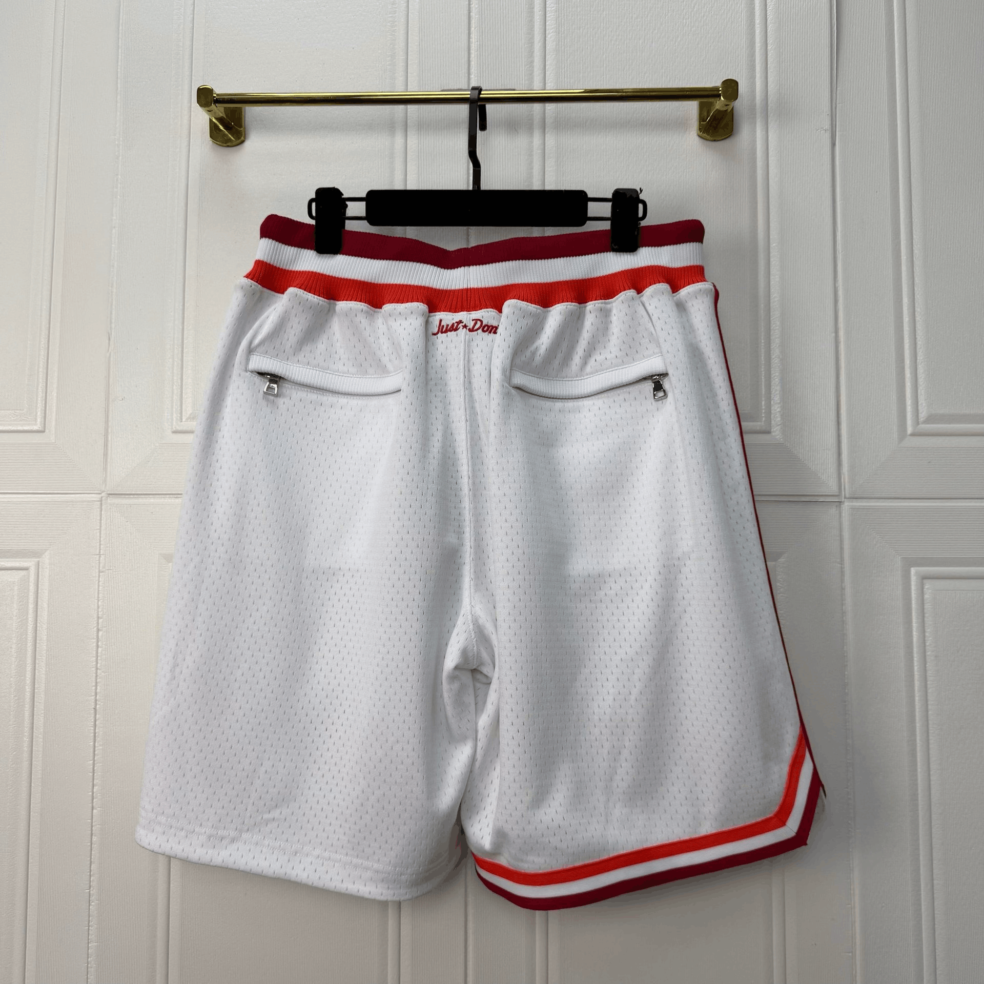 Just Don Just Don NBA Heat White Shorts Size US 32 / EU 48 - 3 Thumbnail