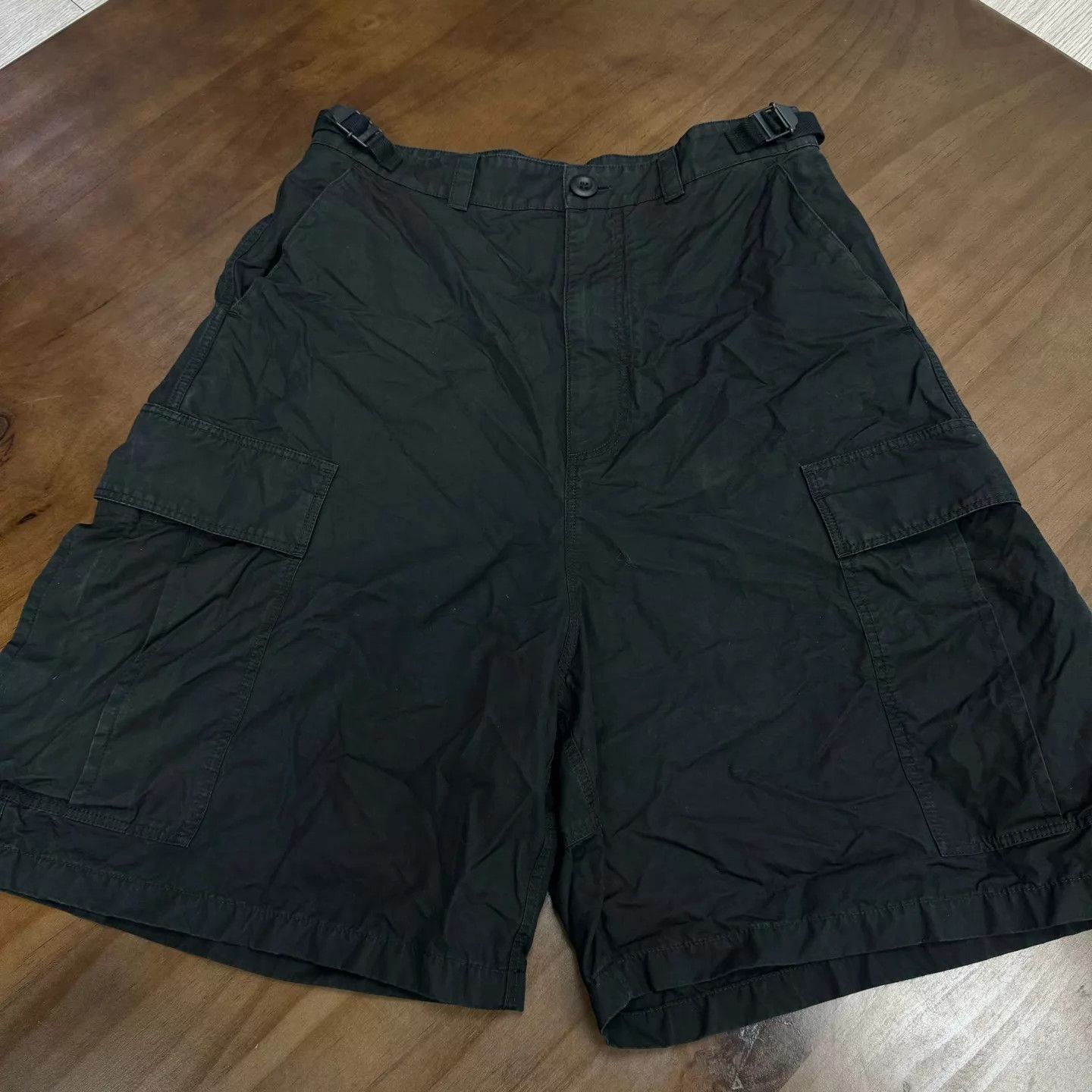 Balenciaga Black Cargo Shorts with Side Pockets Size US 32 / EU 48 - 3 Thumbnail