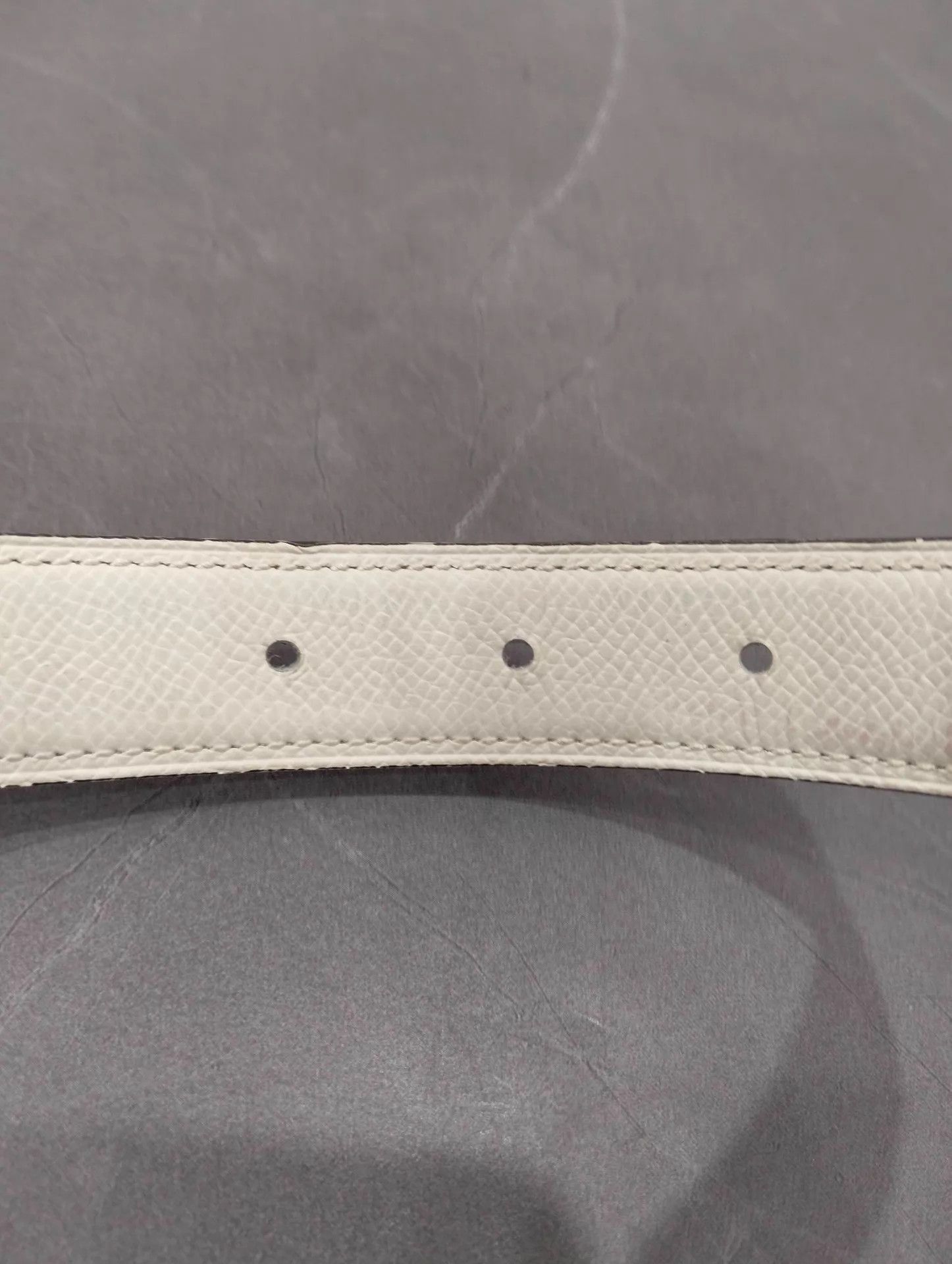 Hermes Blue Leather Belt with H Buckle Size ONE SIZE - 5 Thumbnail