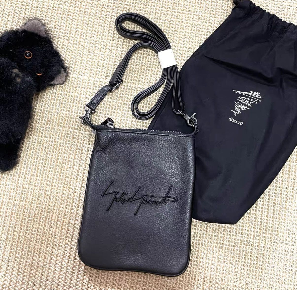 Yohji Yamamoto Black Crossbody Bag with Drawstring Pouch Size ONE SIZE - 3 Thumbnail