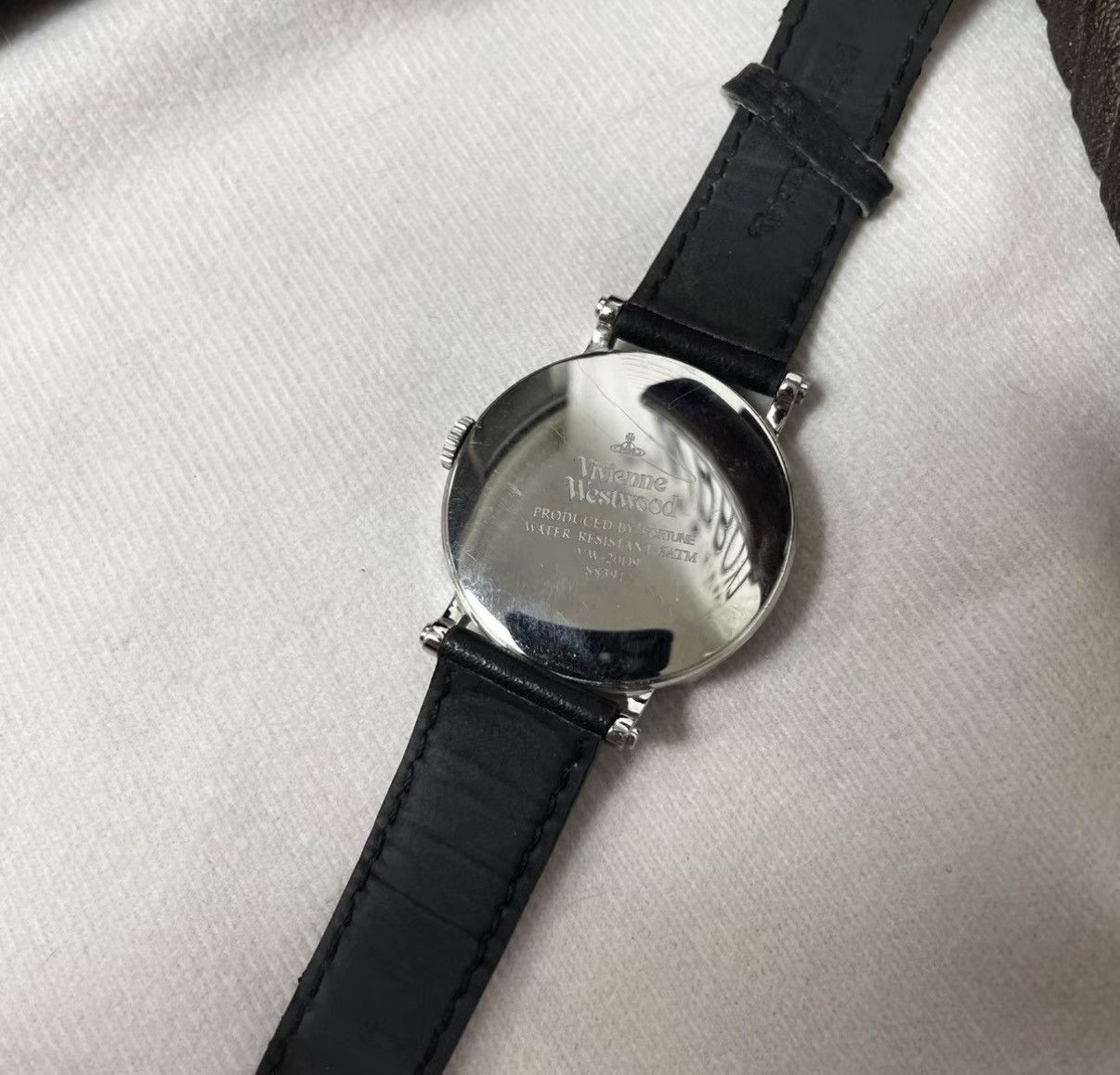 Vivienne Westwood Black Starry Dial Leather Strap Watch Size ONE SIZE - 4 Thumbnail