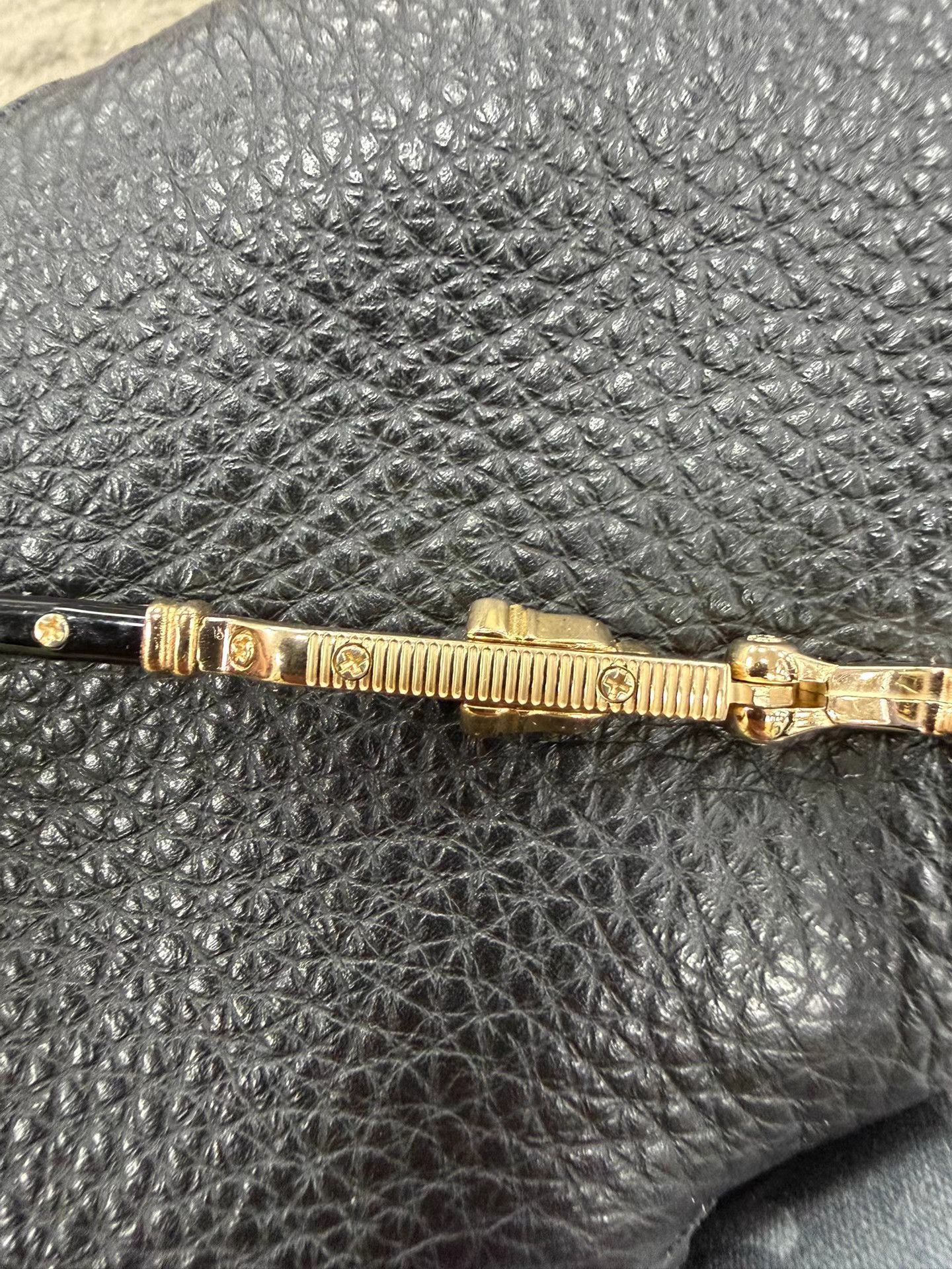 Chrome Hearts Black Round Frame Glasses with Gold Accents Size ONE SIZE - 6 Thumbnail