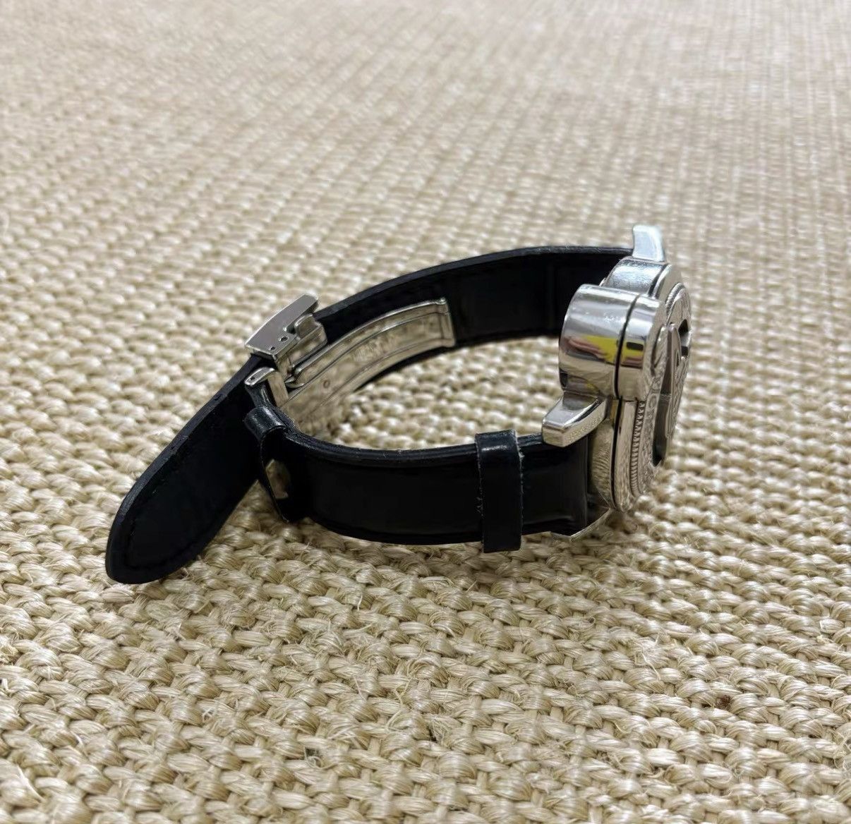 Vivienne Westwood Black Leather Strap Watch with Chronograph Size ONE SIZE - 4 Thumbnail