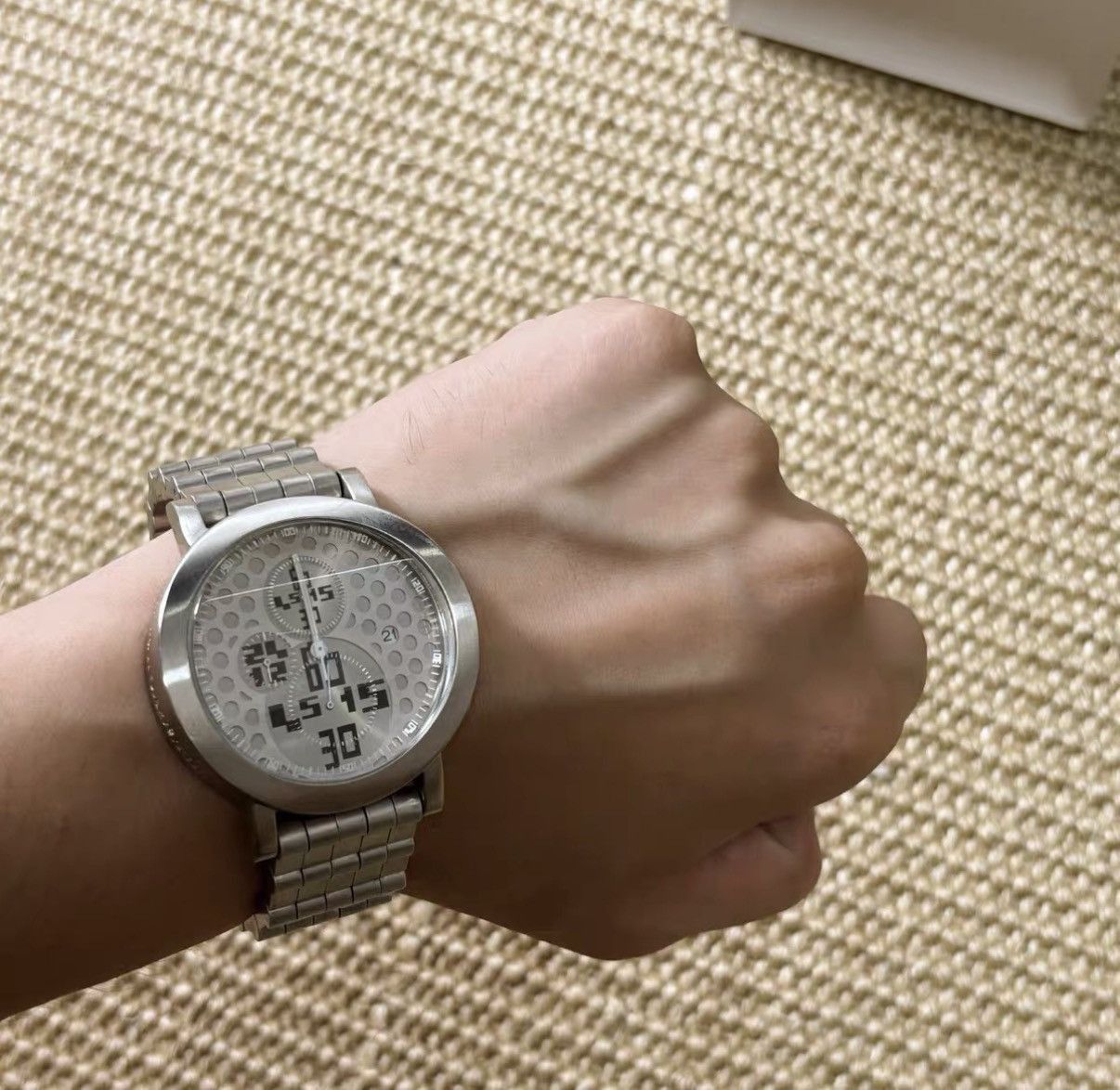 Jean Paul Gaultier Silver Chronograph Watch with Stainless Steel Band Size ONE SIZE - 8 Thumbnail