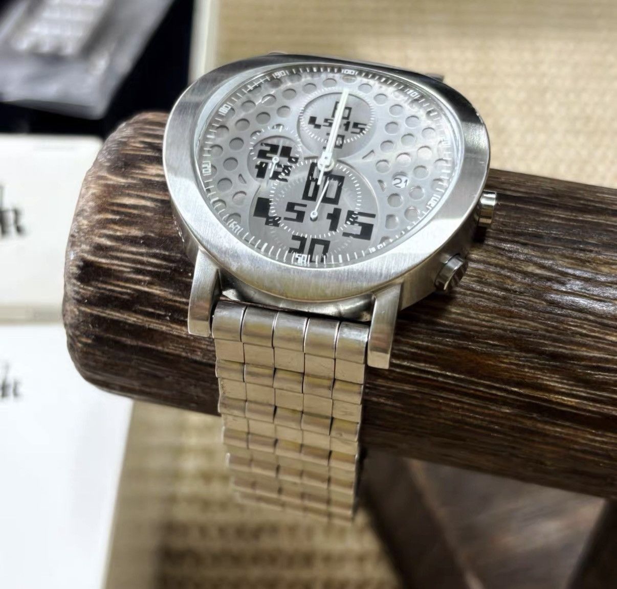 Jean Paul Gaultier Silver Chronograph Watch with Stainless Steel Band Size ONE SIZE - 2 Thumbnail